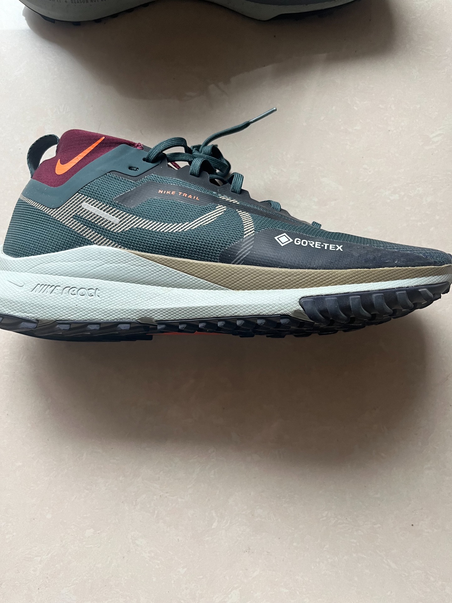 custom review-Nike Pegasus Trail 4 Устойчивый к истиранию Дышащие Низкие Кроссовки для бега по пересеченной местности Мужские Темно-зеленые