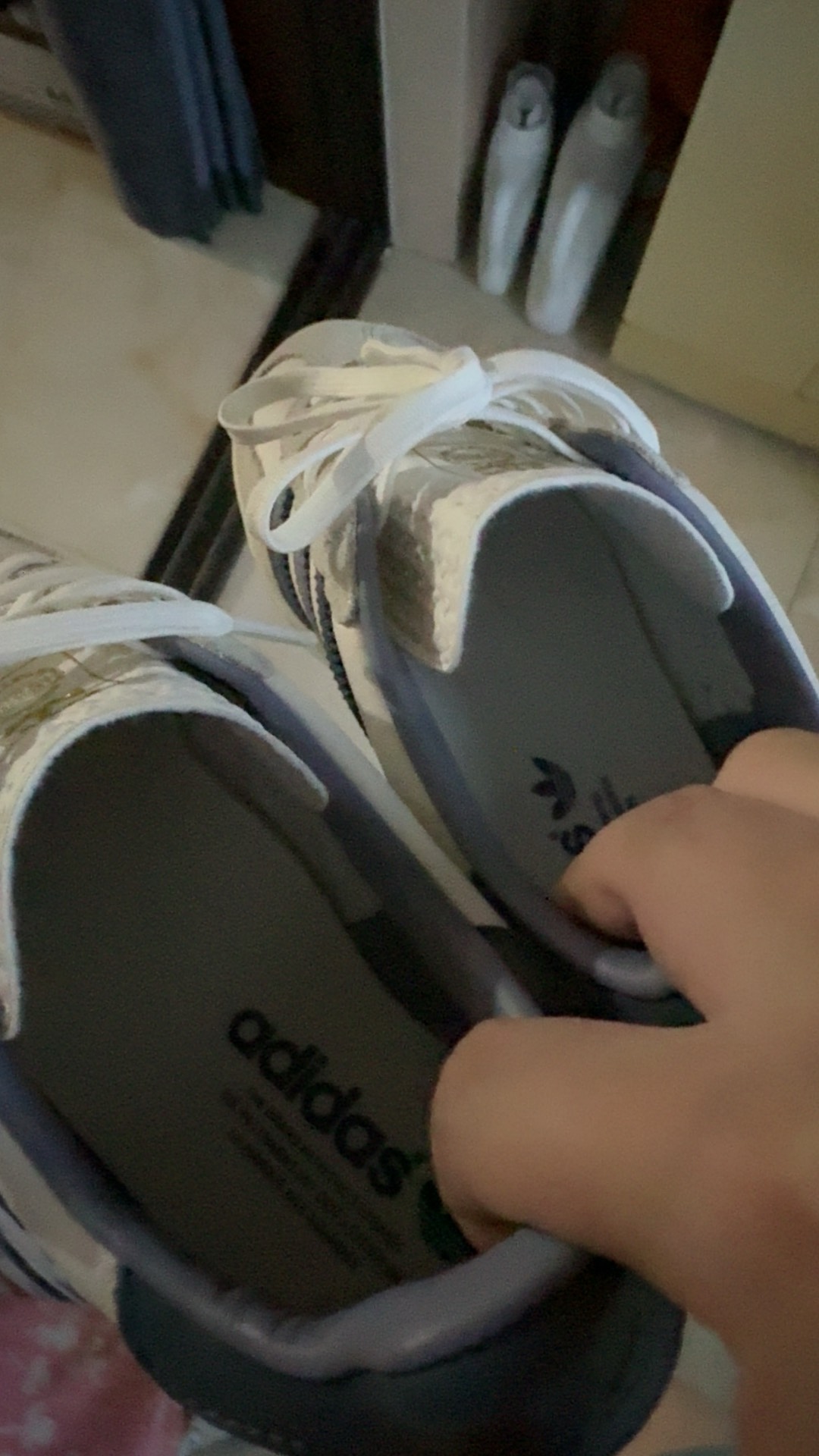 custom review-Adidas Gazelle Indoor White Preloved Ink
