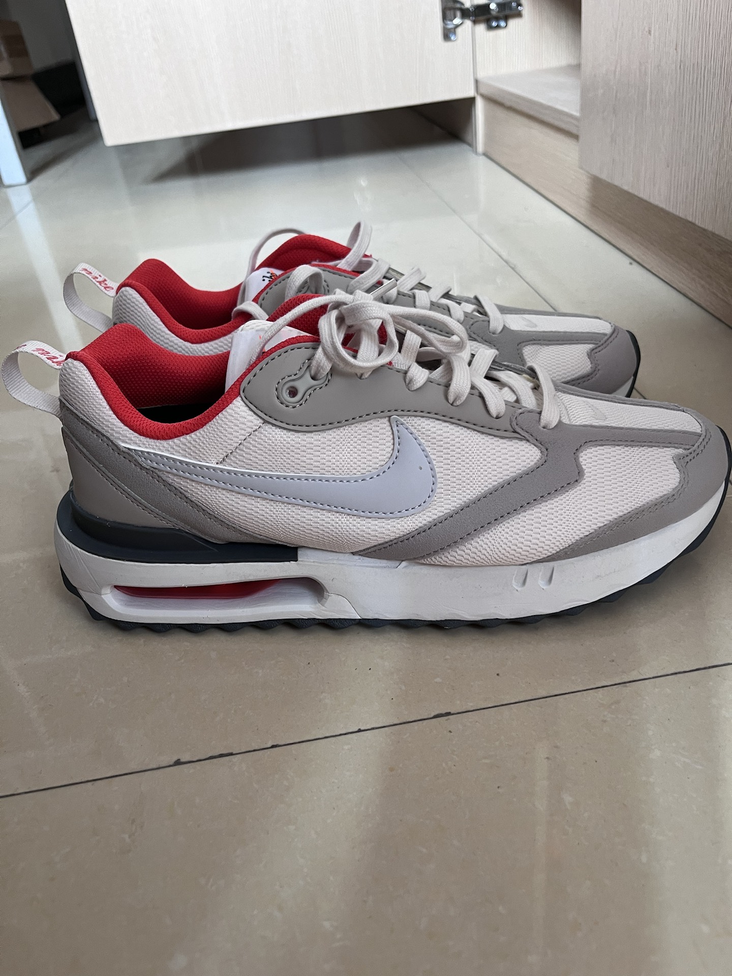 custom review-Nike Air Max Dawn Устойчивый к истиранию Низкий Топ Casual Мужской Серый Белый