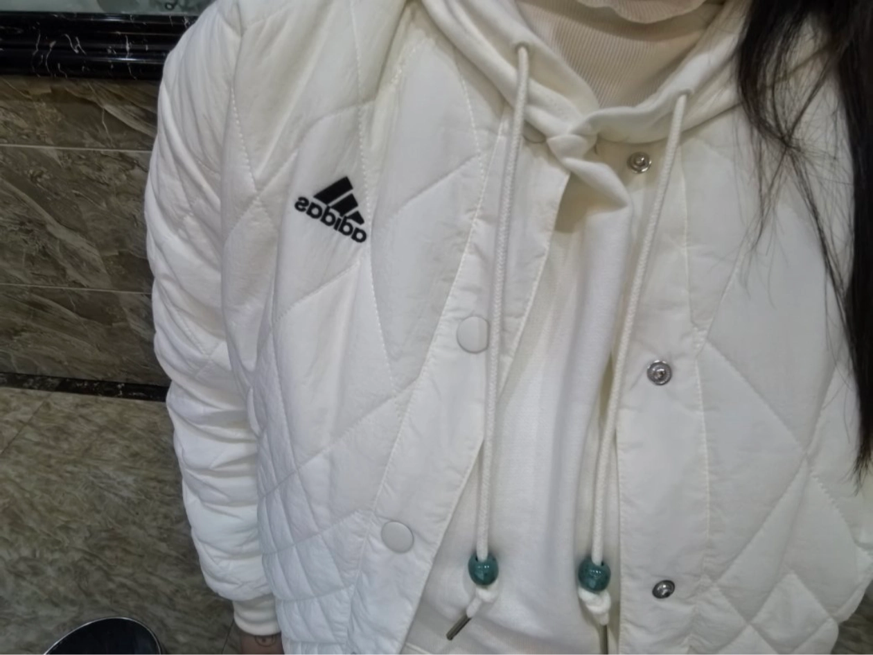 custom review-Adidas Пуховая куртка Женская Айвори