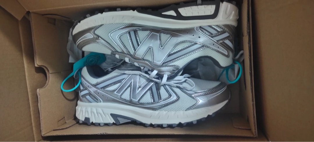 custom review-New Balance NB 410 V5 Дышащий Низкий Топ Повседневный Трейл Бег Городской Коммутирующий Беговые Кроссовки Унисекс Белый Серебряный