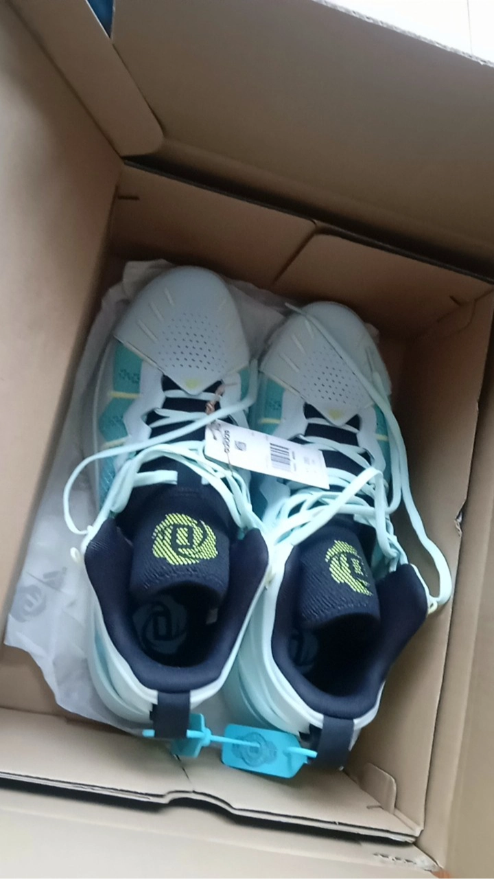 custom review-Adidas D Rose Son Of Chi Slip-resistant Abrasion-resistant MID Баскетбольные кроссовки Мужские Mint Green