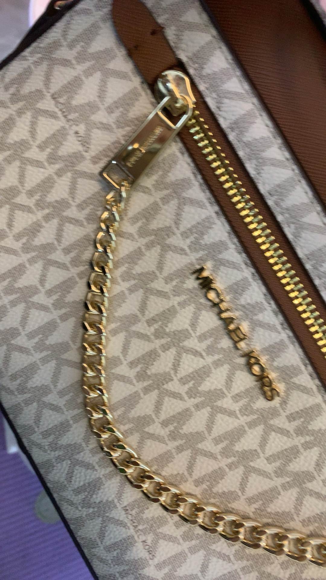 custom review-MICHAEL KORS с коровьей кожей и сумка для камеры из ПВХ сумка через плечо большая женская сумка ванильный цвет