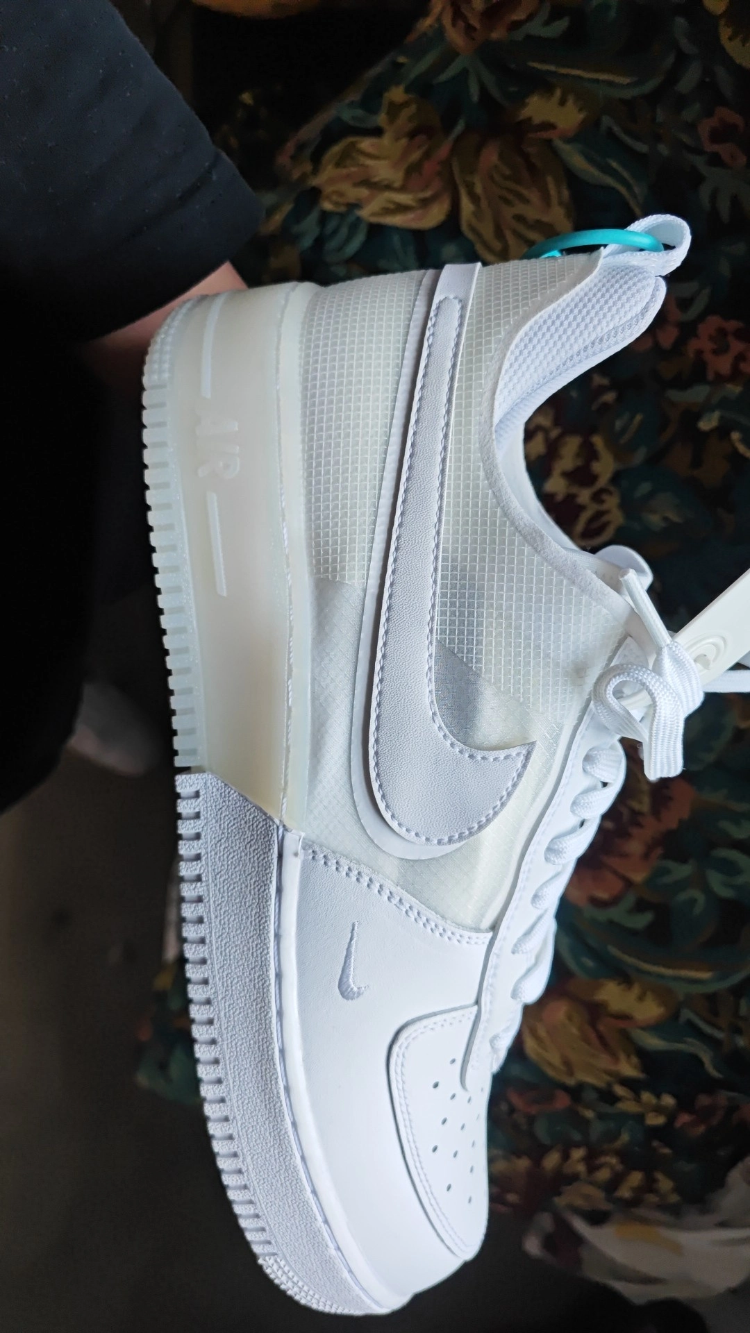 custom review-Nike Air FORCE 1 React Low Топ Скейтборд Кроссовки Унисекс Экрю