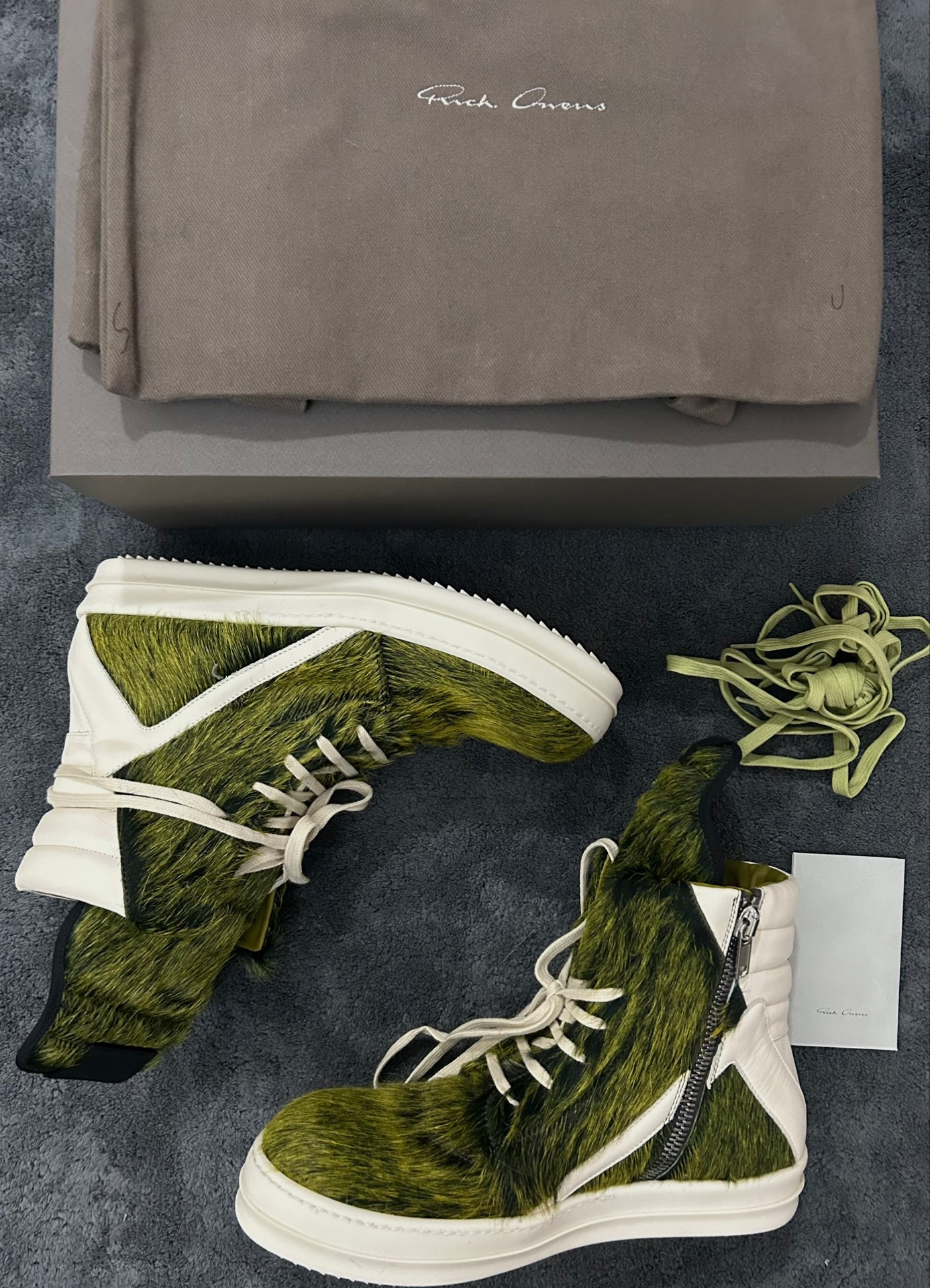 rick owens 顶级秀款 马毛倒三角