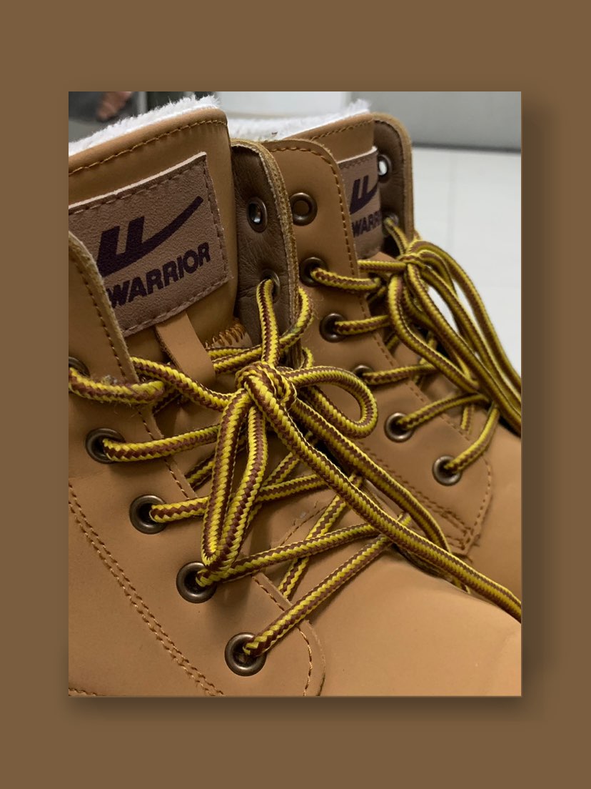 custom review-Warrior Британский стиль Классический Желтый Ботинки Граффити Замша Мартин Boot Унисекс