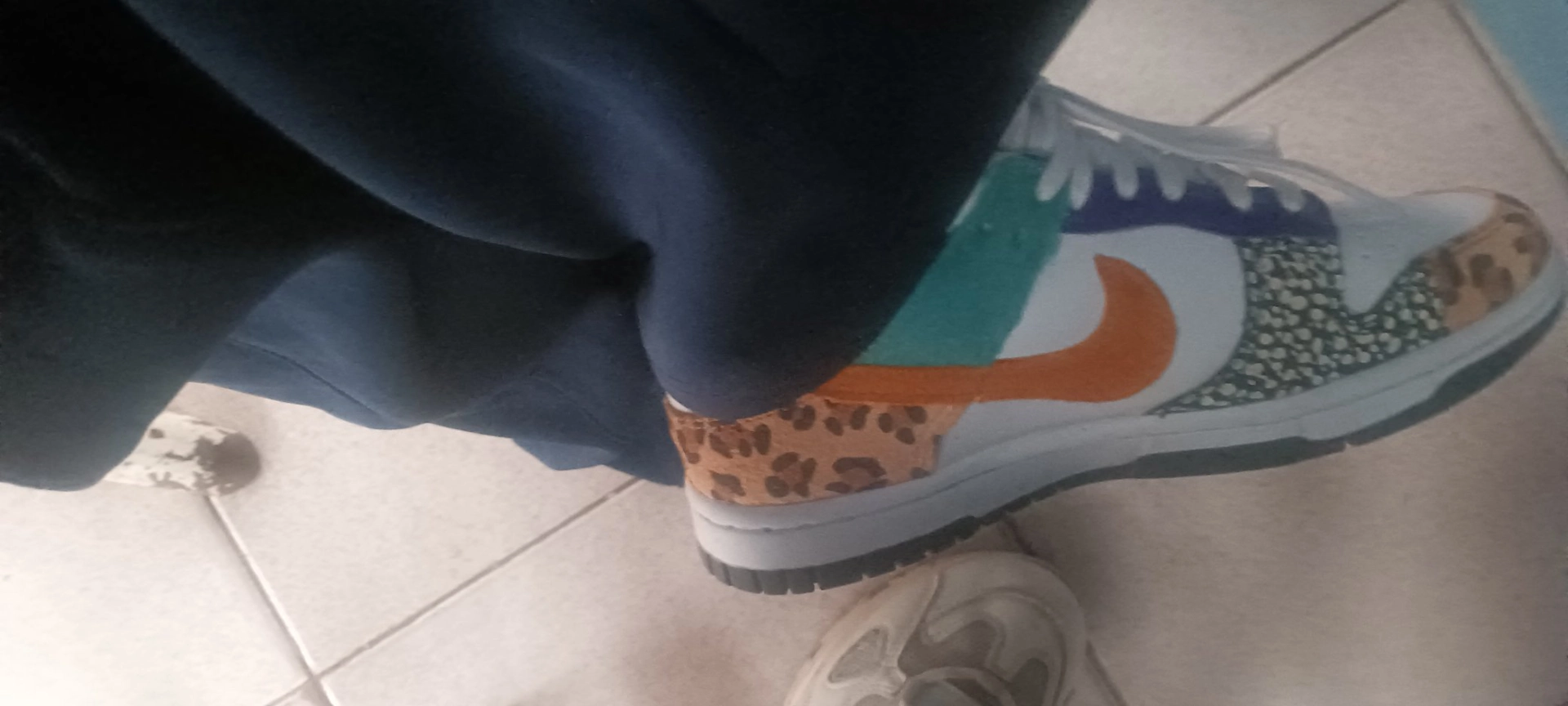 custom review-NIKE Dunk SE 'Пэчворк' Низкие Кроссовки для скейтбординга Женские Многоцветные