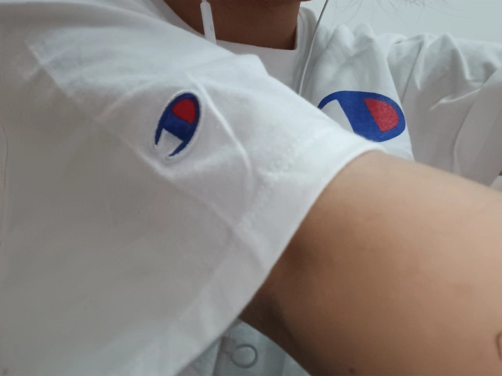 custom review-Champion T-Shirt US Version Unisex White