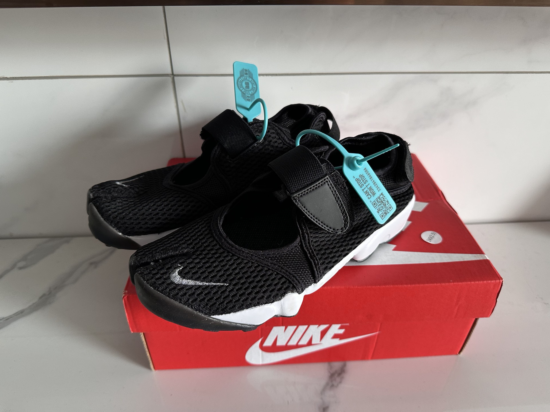 custom review-Nike Air Rift Дышащие Пляжные Сандалии Женские Черные