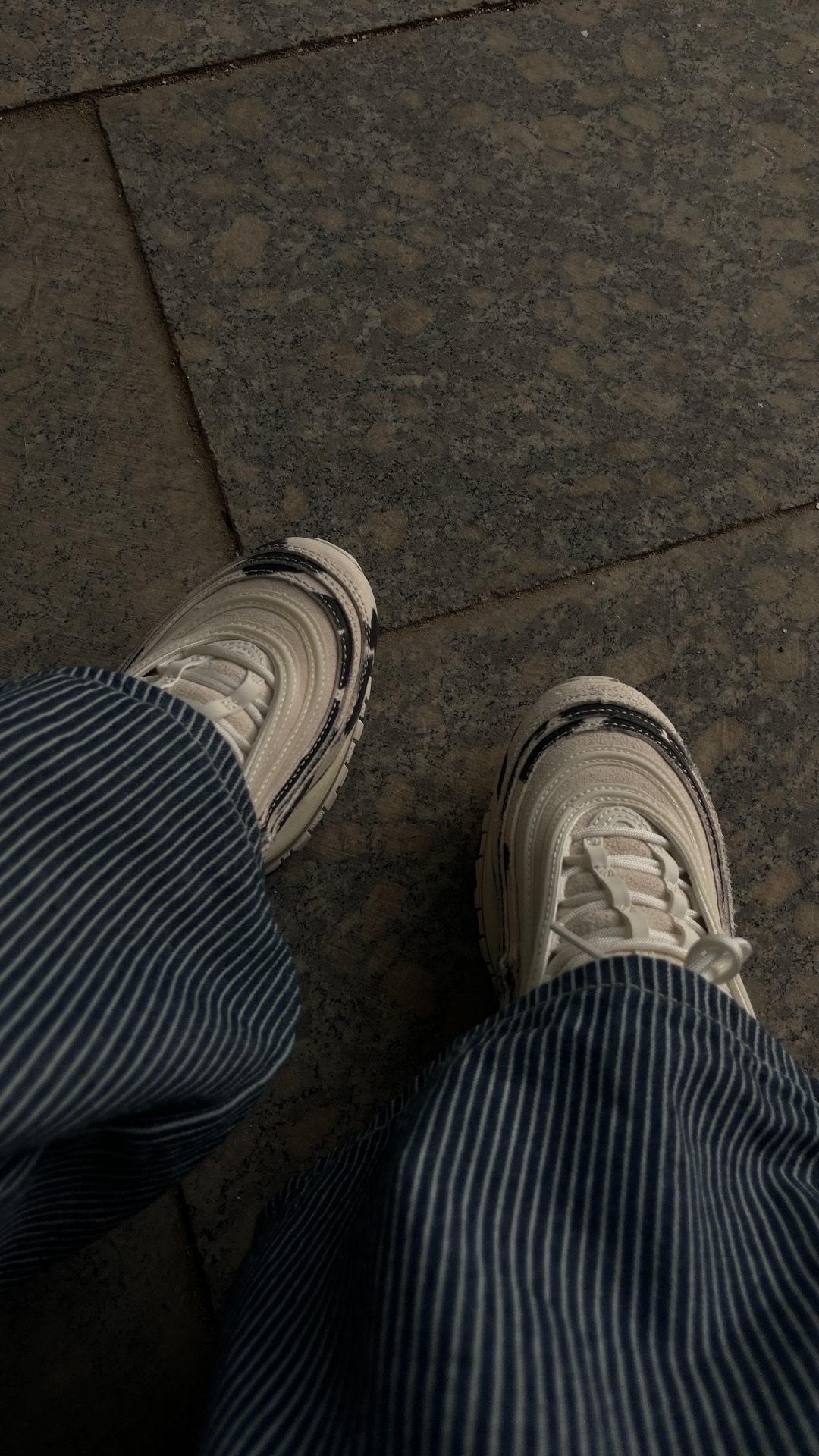 custom review-Nike Air Max 97 'Корова Принт' Низкий Топ Casual Женские Белый Черный