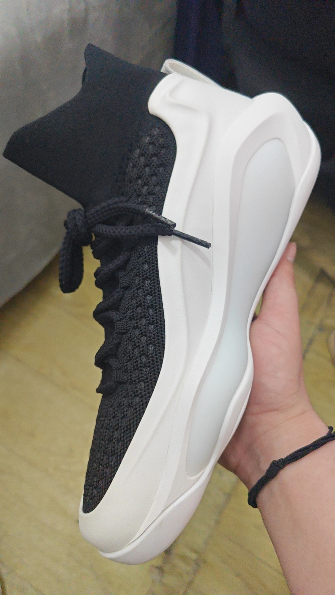 custom review-EQUALIZER Баскетбольные кроссовки Высокие Призрачный черный/Дьявол Белый Унисекс