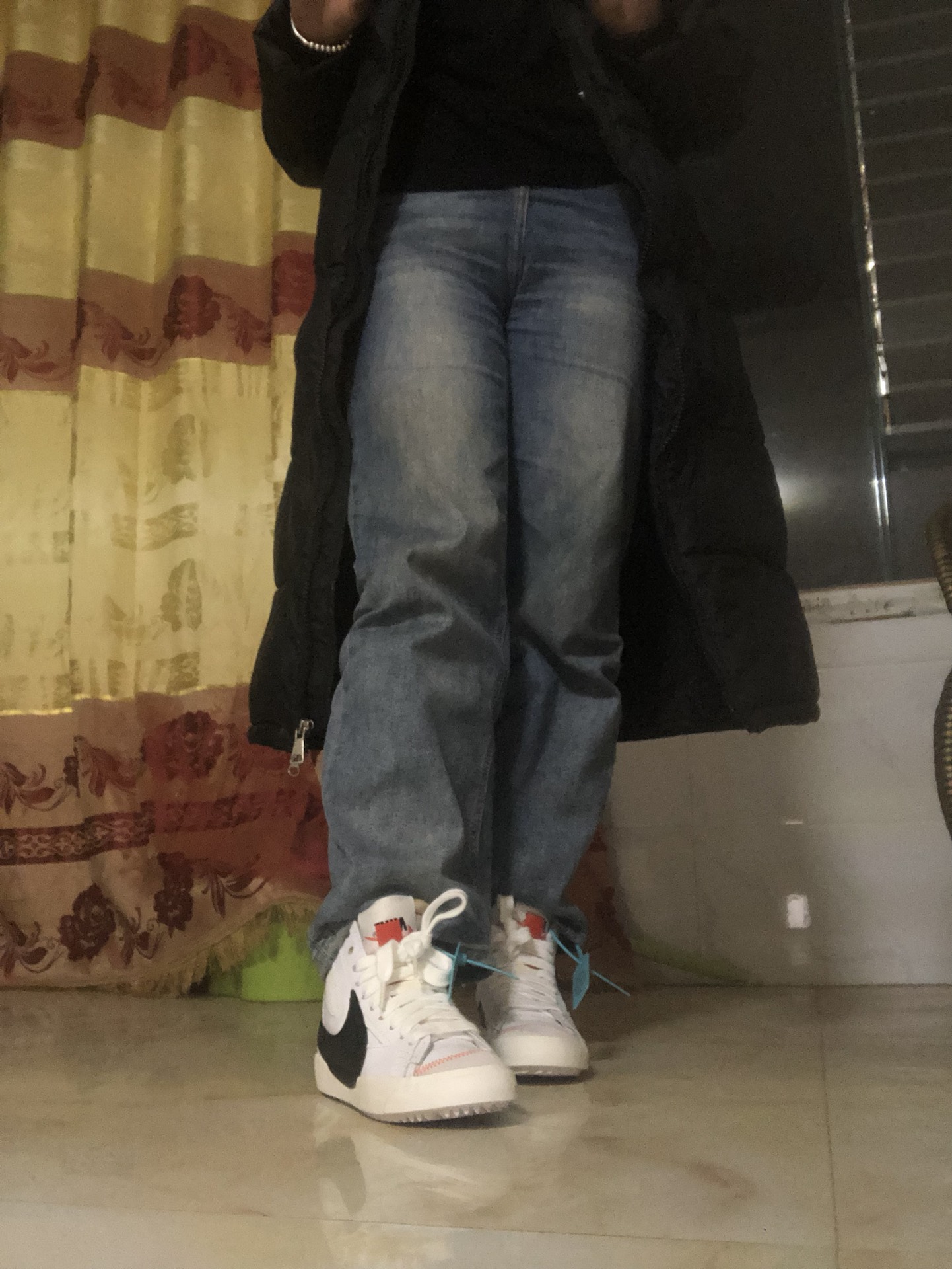 custom review-Nike Blazer 77 Jumbo MID Топ Детские Скейтбординги Белый Черный