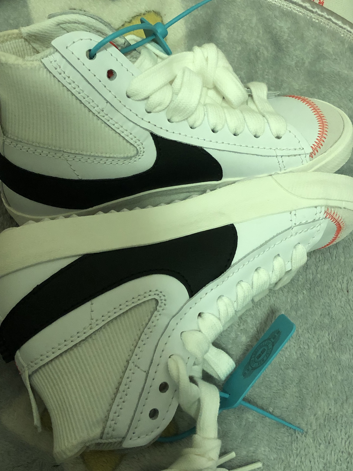 custom review-Nike Blazer 77 Jumbo MID Топ Детские Скейтбординги Белый Черный