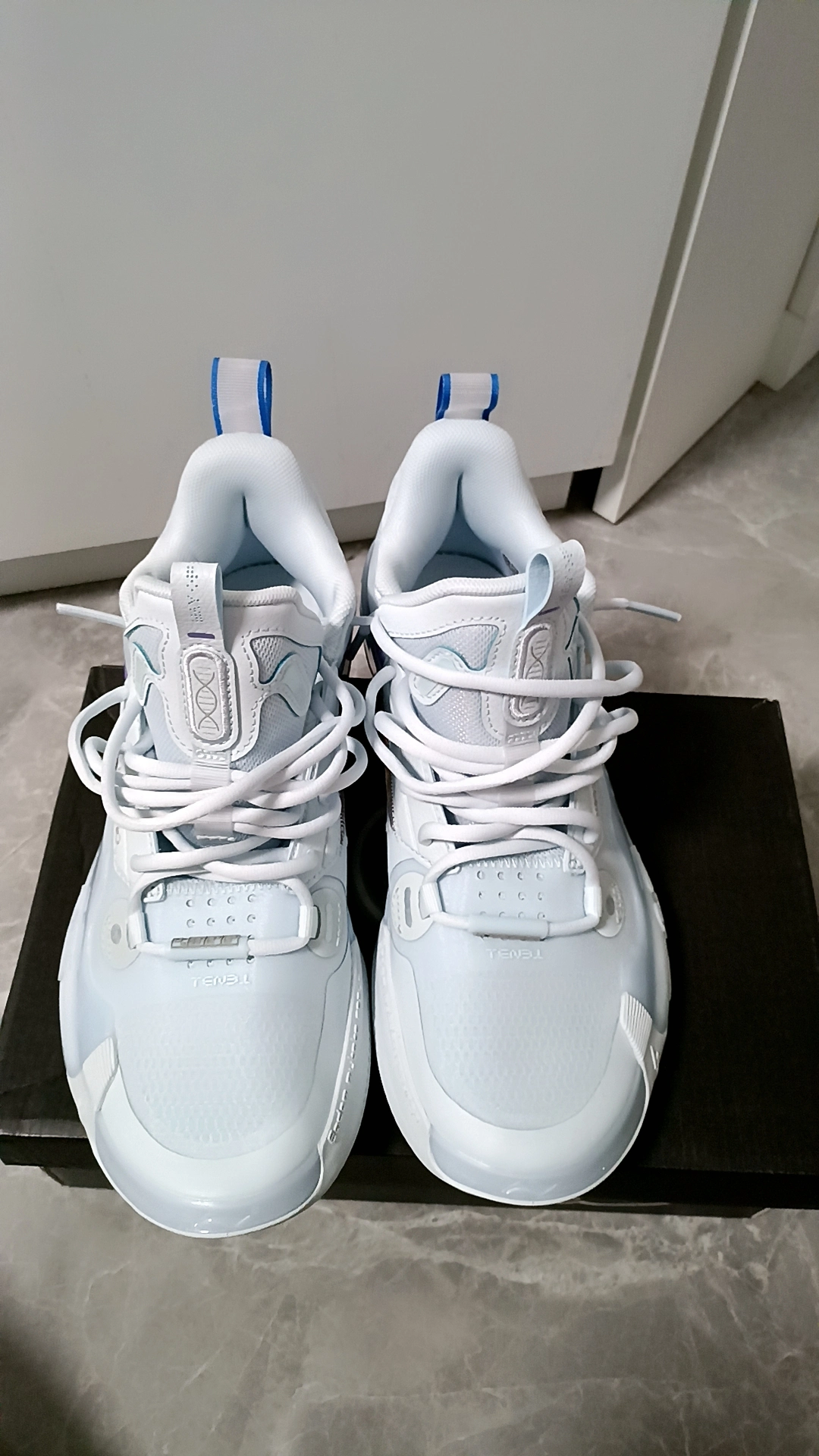 custom review-Подкладка WOW 10 Way of Wade 10 Противоскользящий Устойчивый к истиранию Низкий Топ Баскетбольные кроссовки Мужские Светло-синие