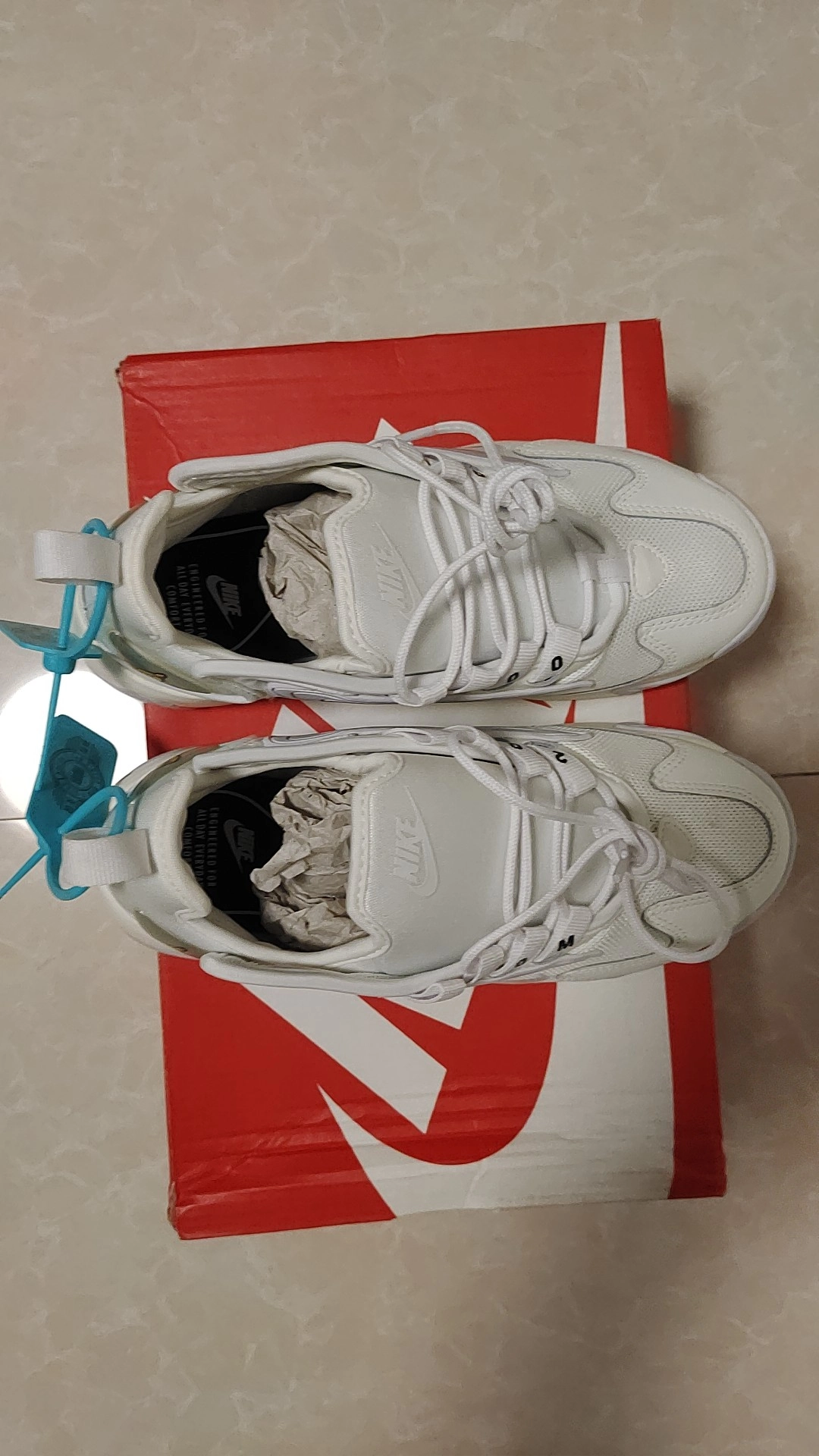 custom review-Nike Zoom 2K Low Топ Толстоподошвенные кроссовки Женские Белый Синий