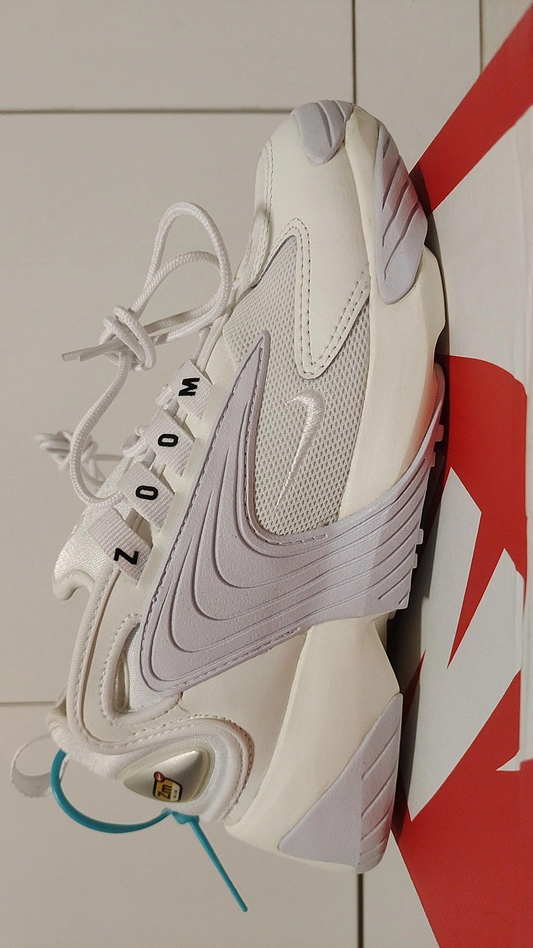 custom review-Nike Zoom 2K Low Топ Толстоподошвенные кроссовки Женские Белый Синий