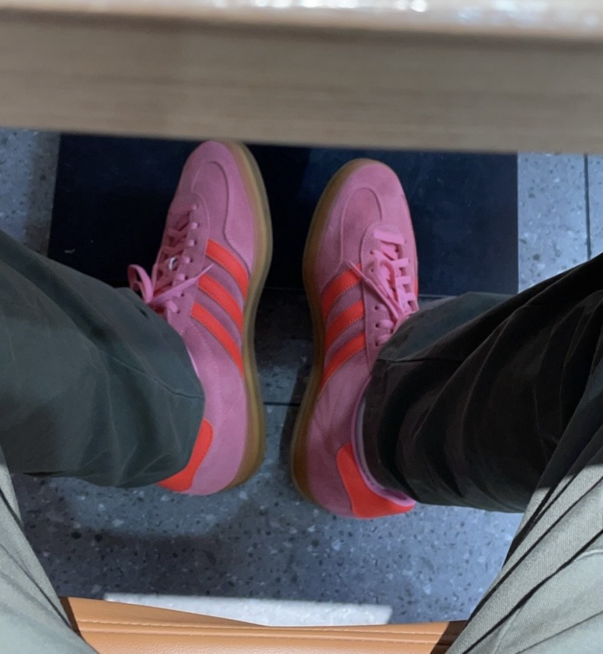 custom review-Adidas Originals GAZELLE INDOOR Обувь Устойчивая к истиранию Низкий Топ Скейтборд Кроссовки Женские Розовые