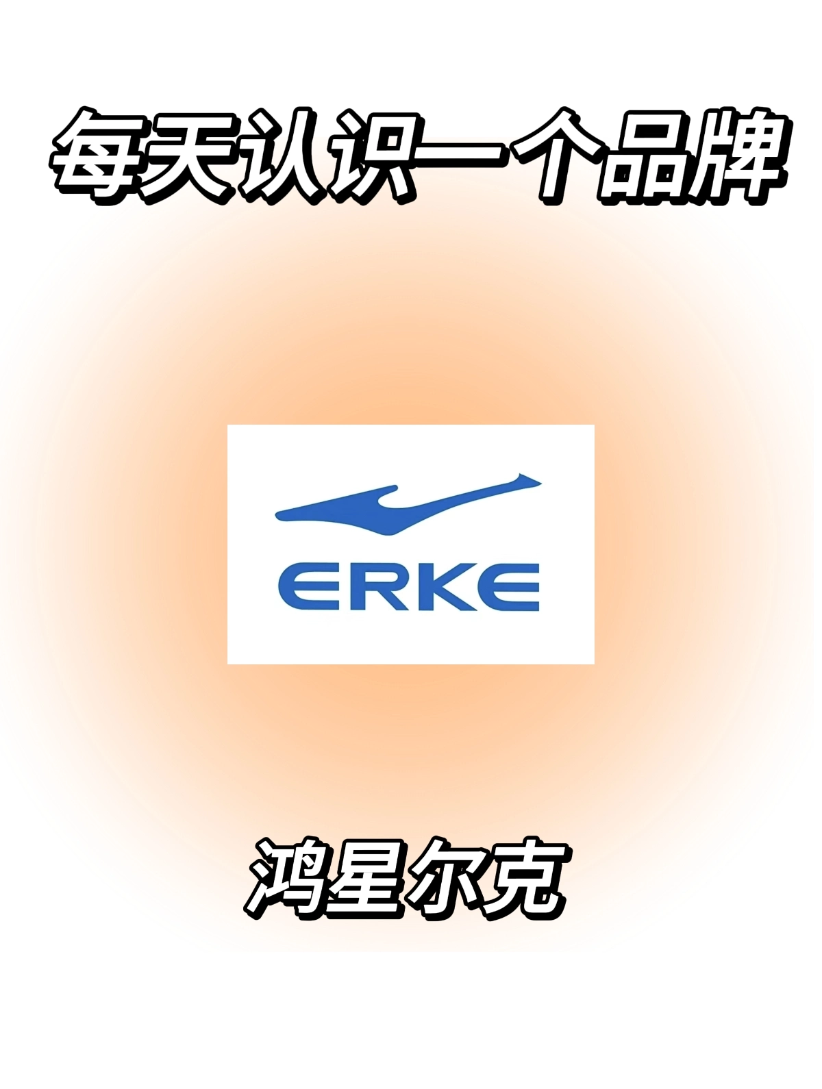 每天认识一个品牌:鸿星尔克