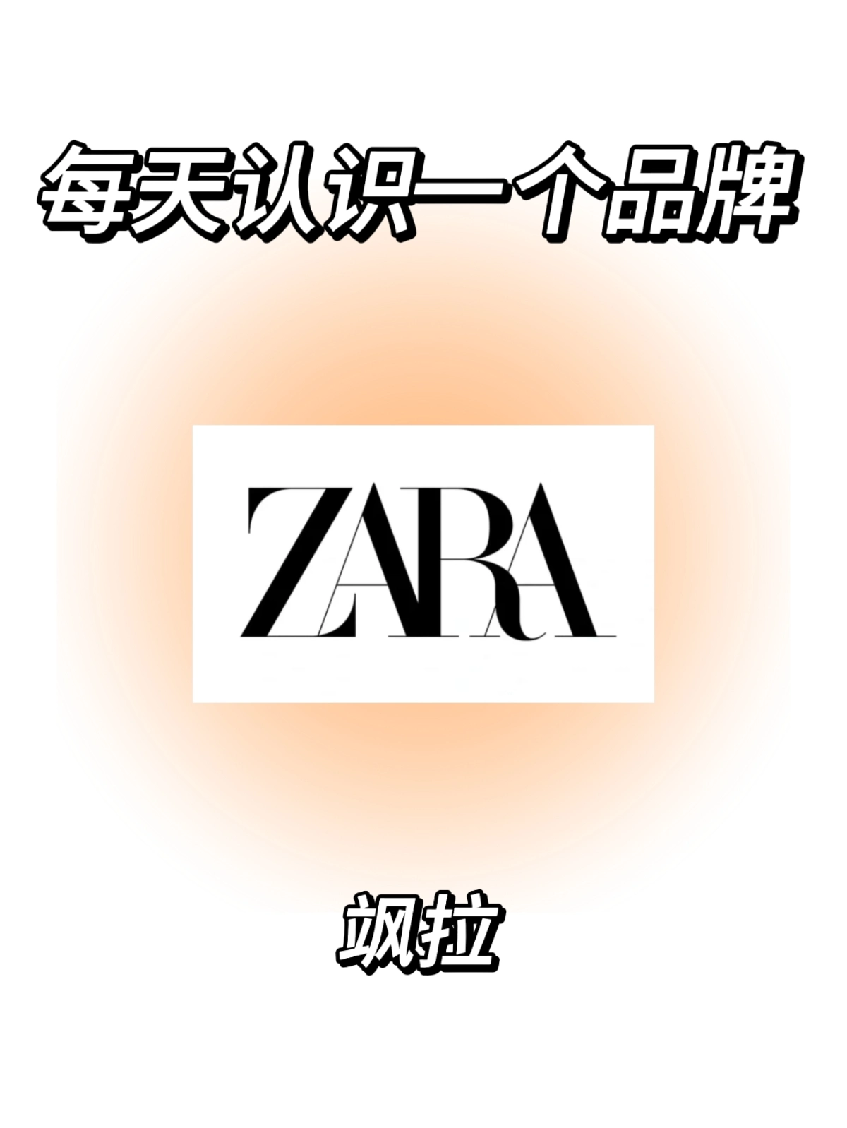 每天认识一个品牌:zara