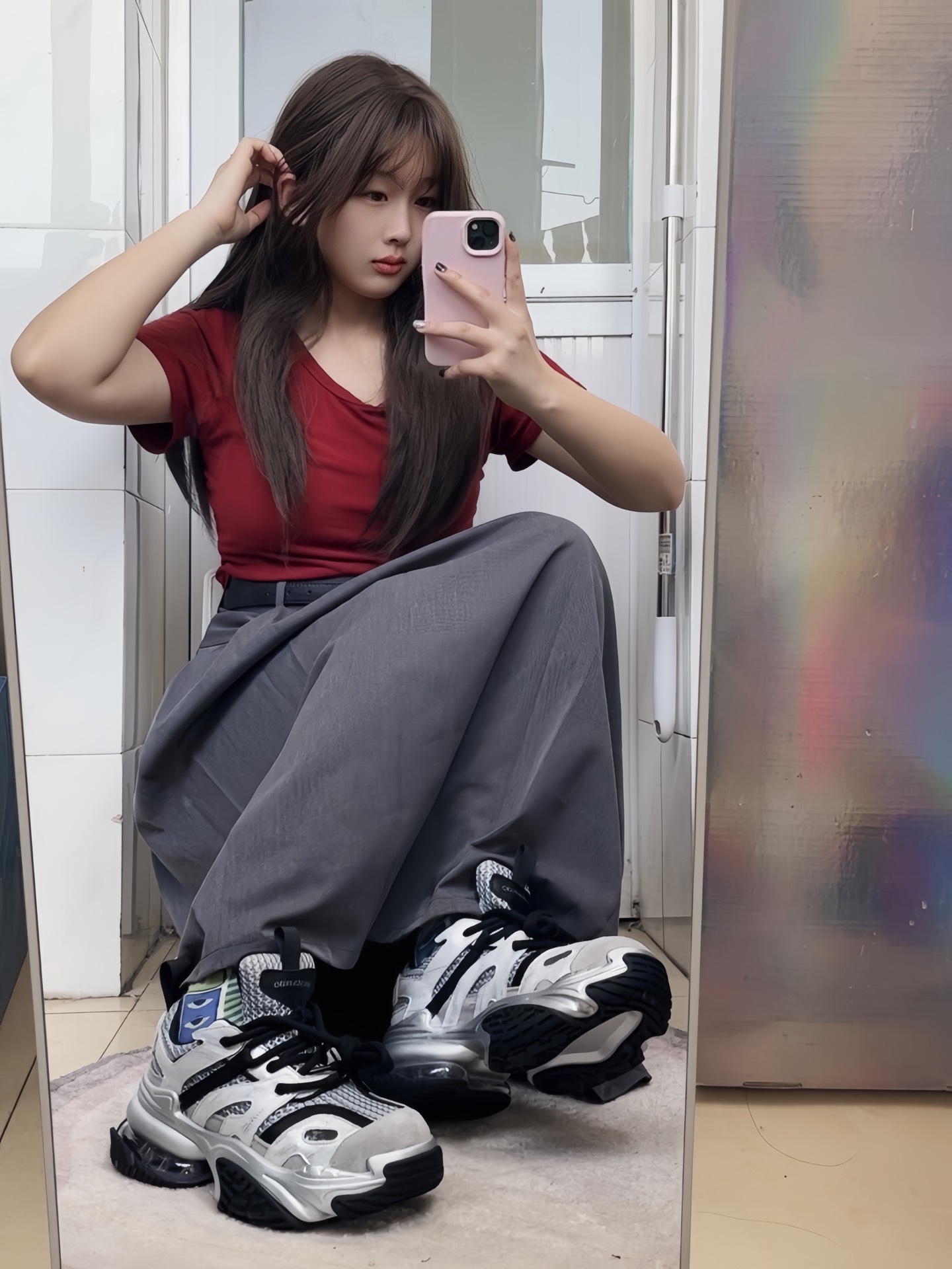 裙子搭配老爹鞋也太酷了吧!