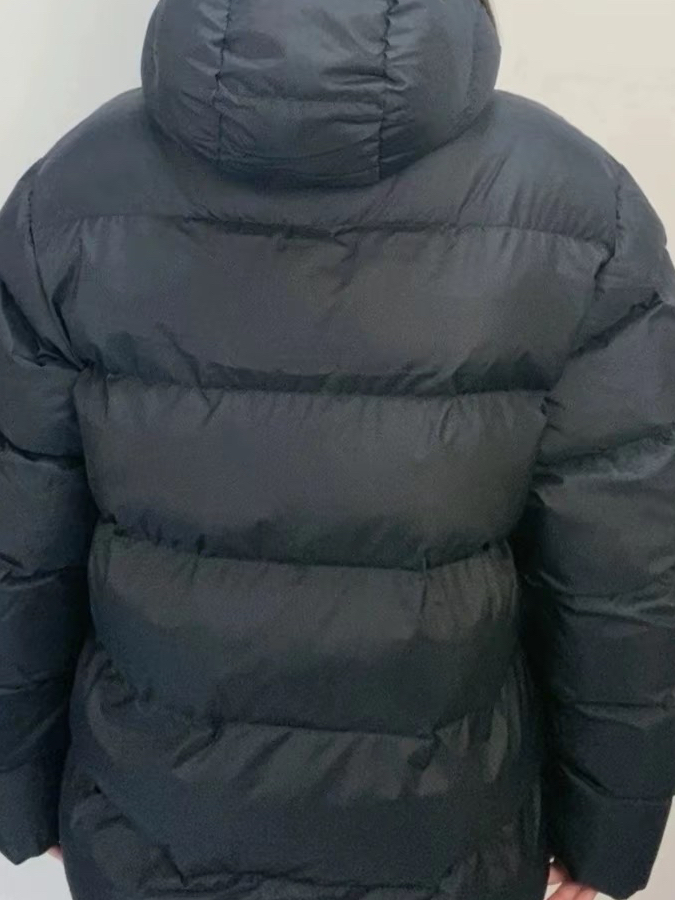 custom review-Adidas Originals Puffer Tonal С капюшоном Пуховая куртка Пуховая куртка Мужской Черный