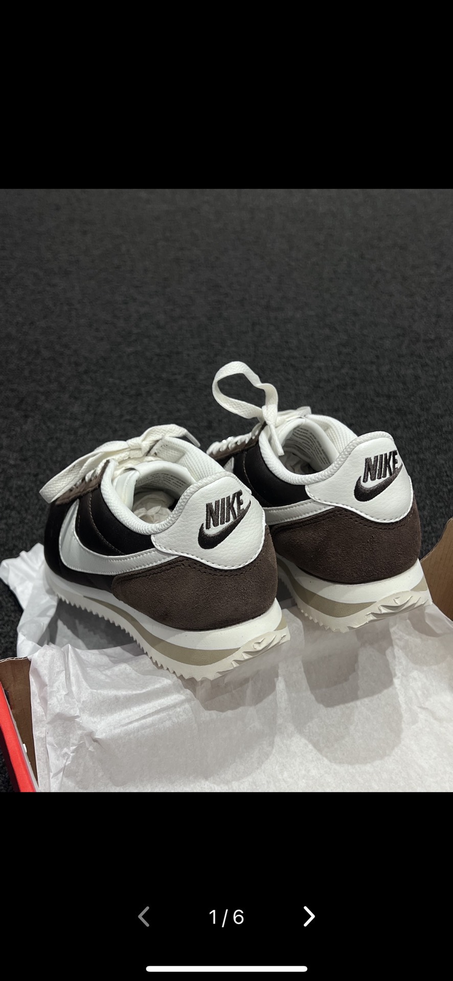 custom review-Nike Cortez Shock Absorbers Slip-Resistant Abrasion-Resistant Low Top Casual City Commute Running Shoes Women's Umber