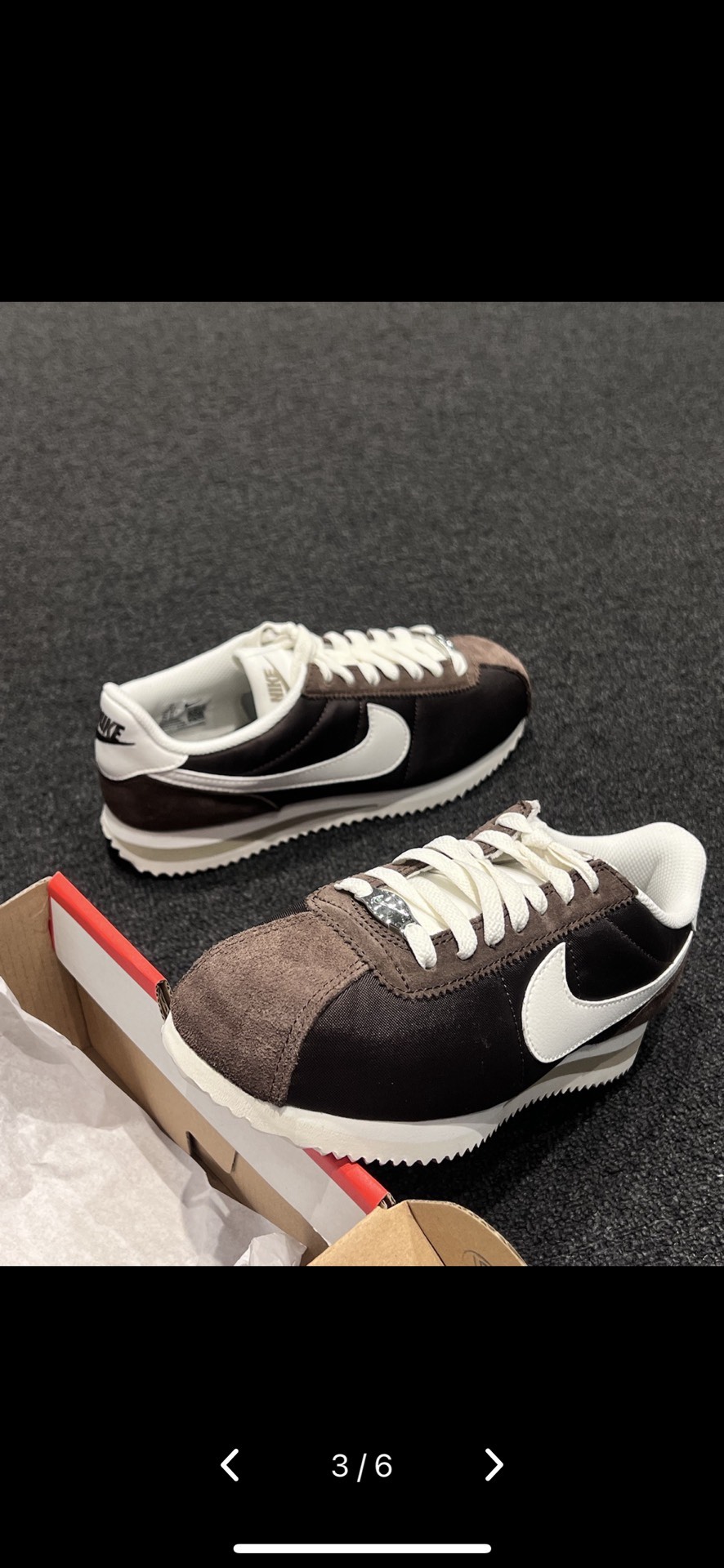 custom review-Nike Cortez Shock Absorbers Slip-Resistant Abrasion-Resistant Low Top Casual City Commute Running Shoes Women's Umber
