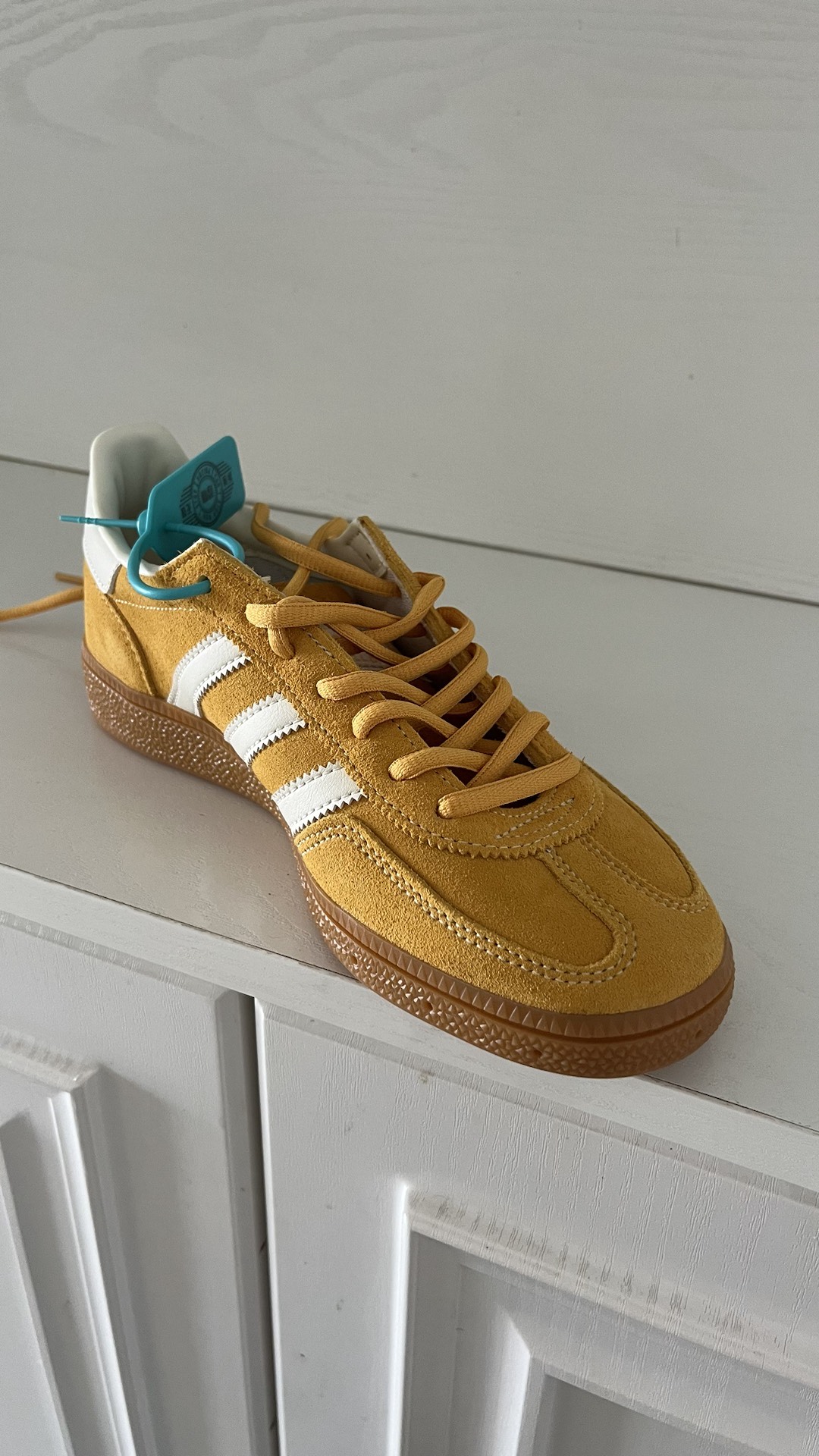 custom review-Adidas Originals HANDBALL SPEZIAL Низкие Кроссовки для скейтбординга Унисекс Желтые