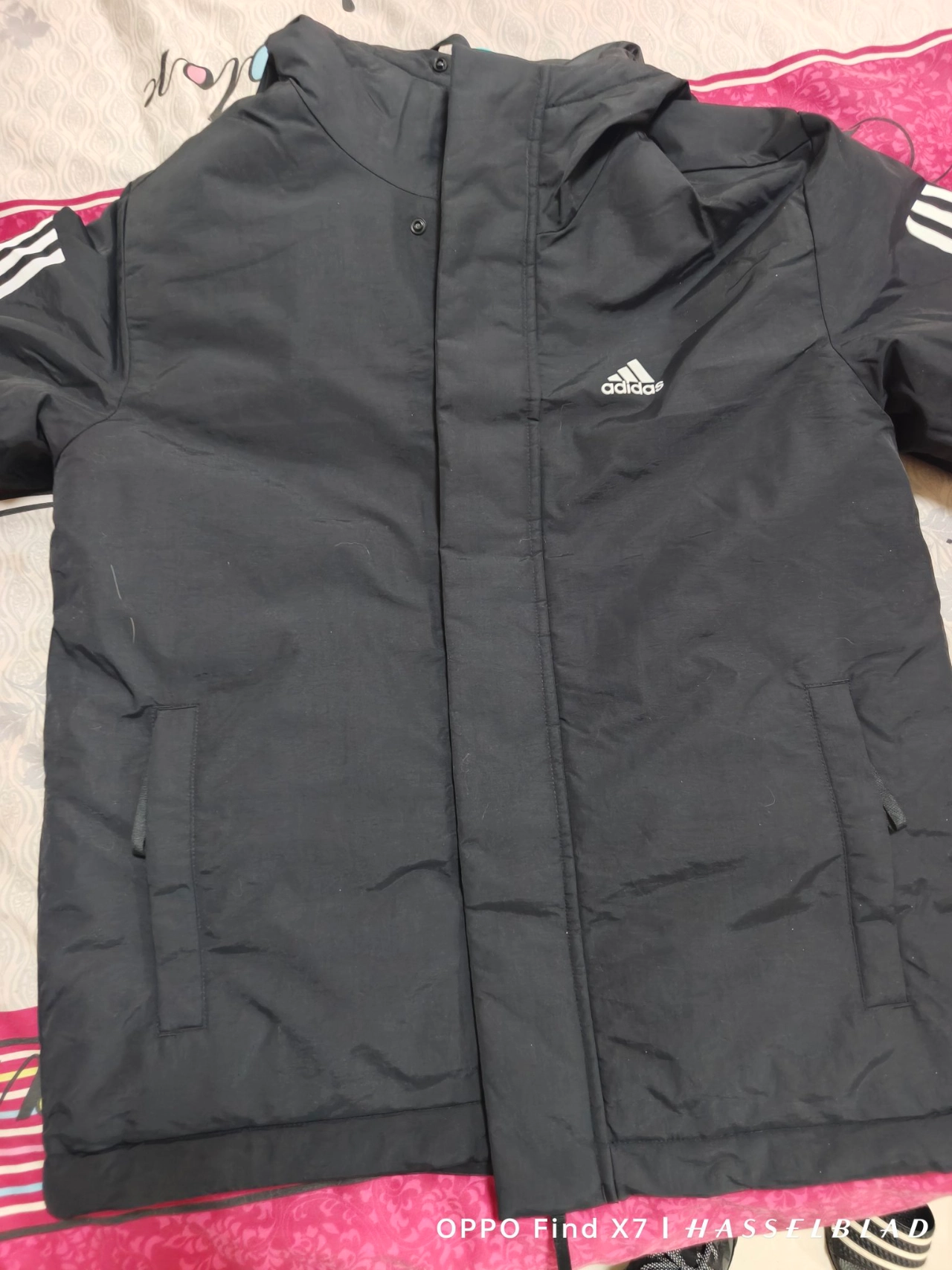 custom review-Adidas 3 Stripes Пуховая куртка Мужская Черная