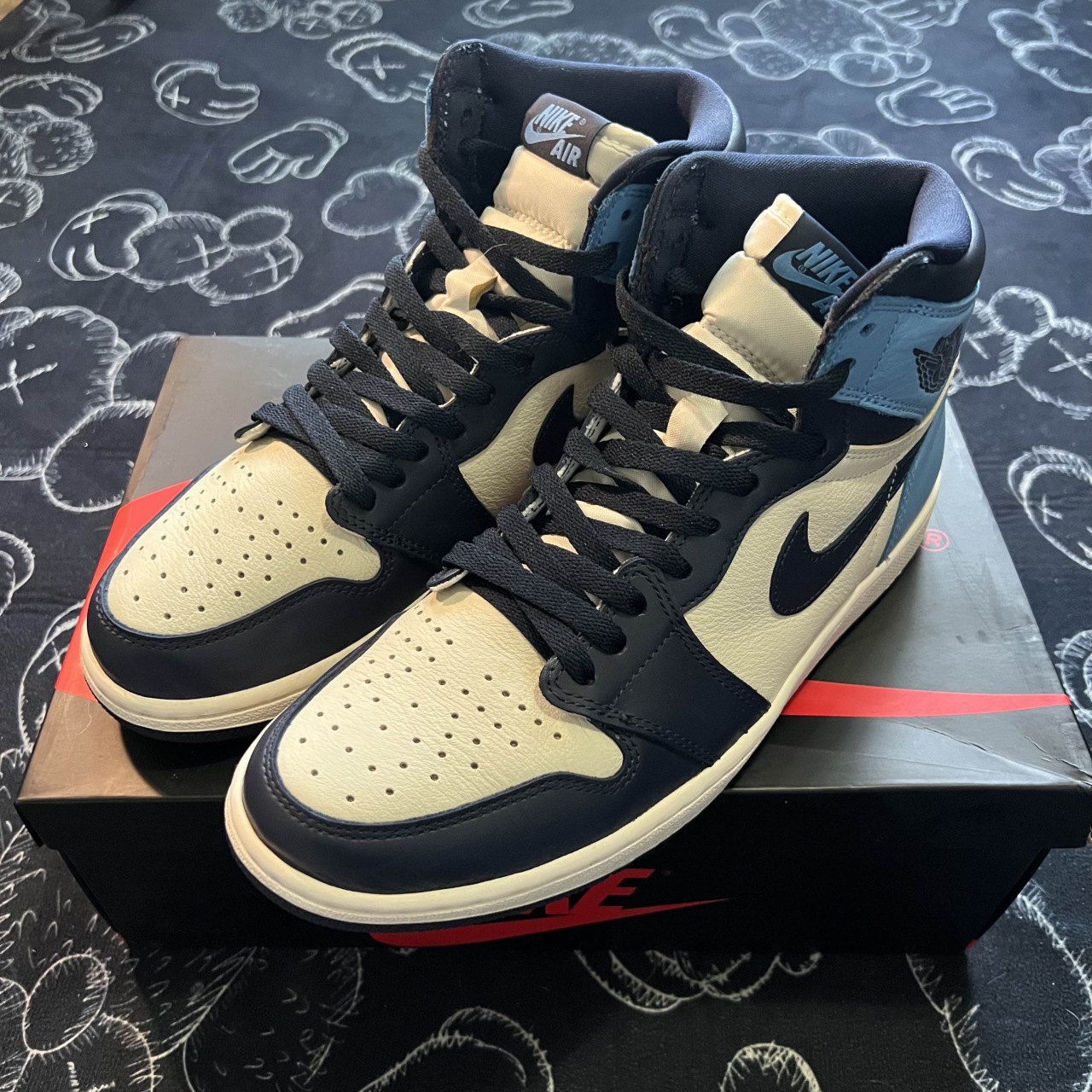 aj1黑曜石实拍图片