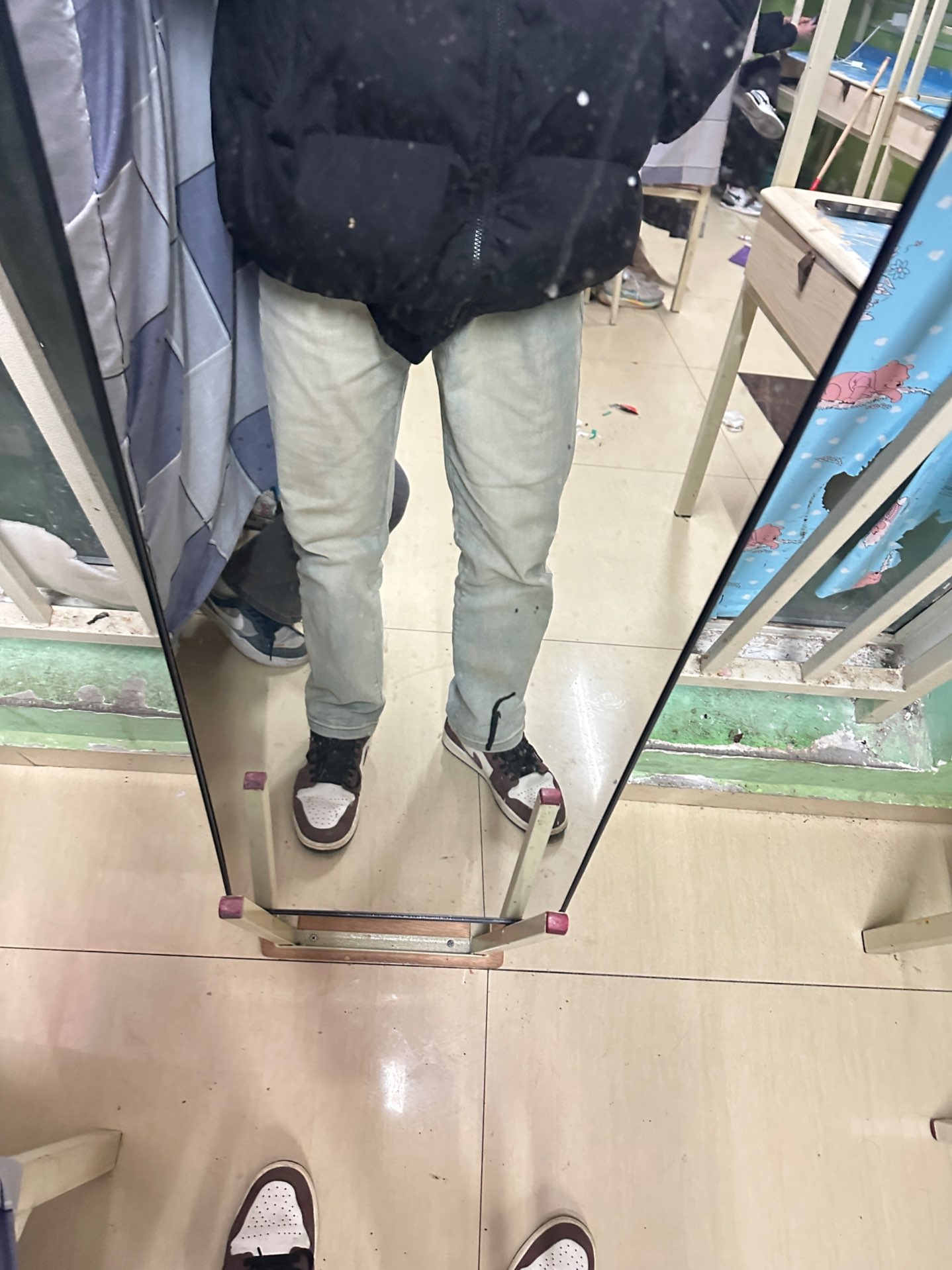 custom review-KREATE DENIM серия с процессом стирки Джинсы Унисекс