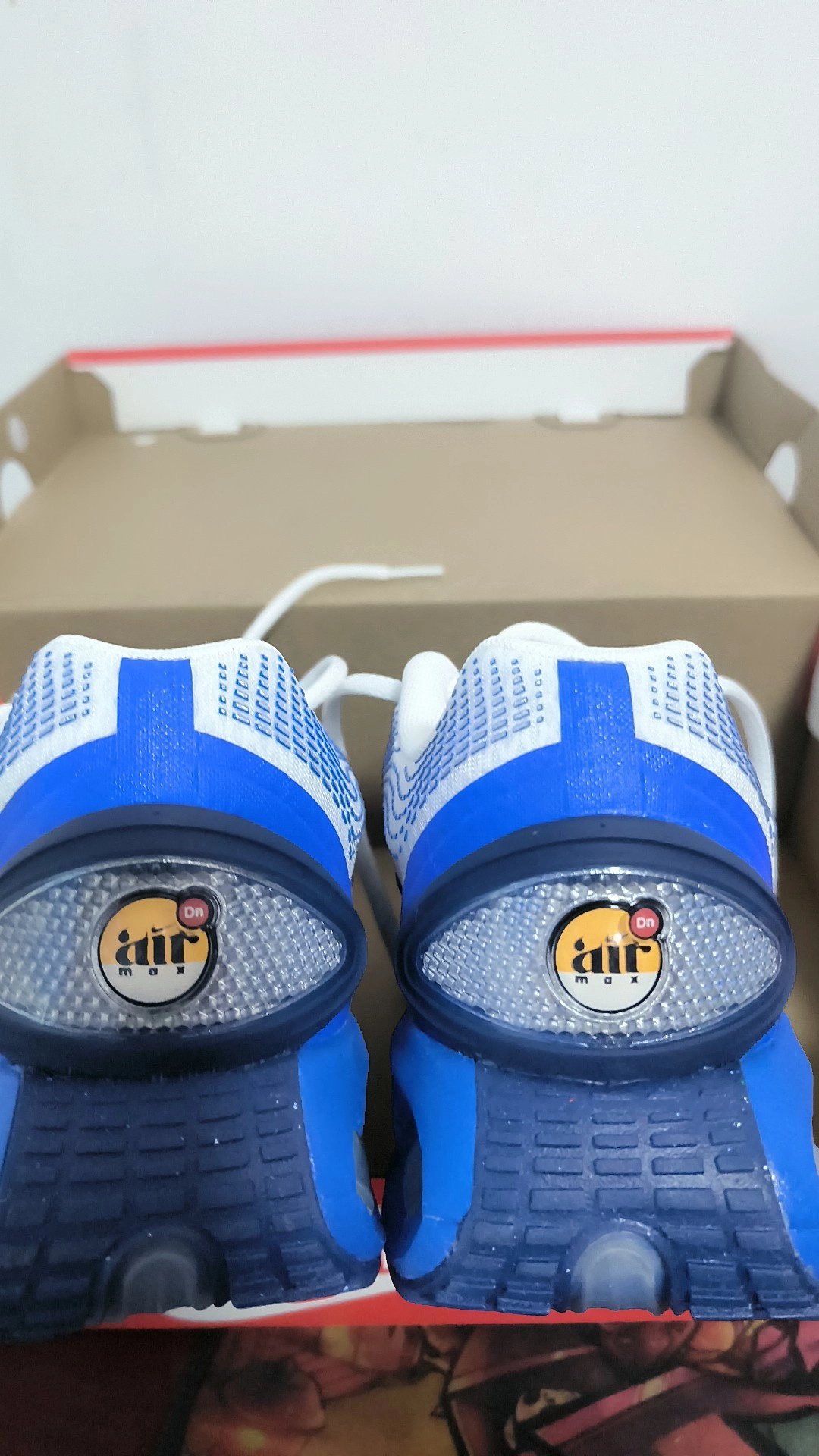 custom review-Nike Air Max Dn Амортизация Устойчивость к истиранию Дышащий Верх Низкий Топ Повседневный Мужской Белый Синий
