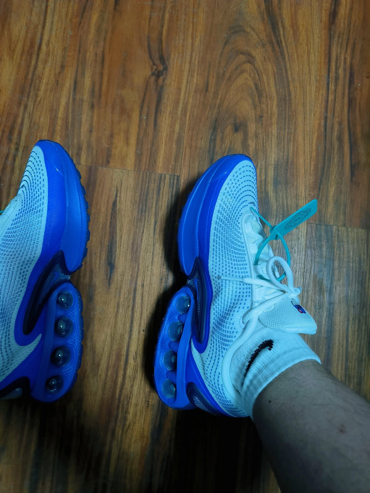 custom review-Nike Air Max Dn Амортизация Устойчивость к истиранию Дышащий Верх Низкий Топ Повседневный Мужской Белый Синий