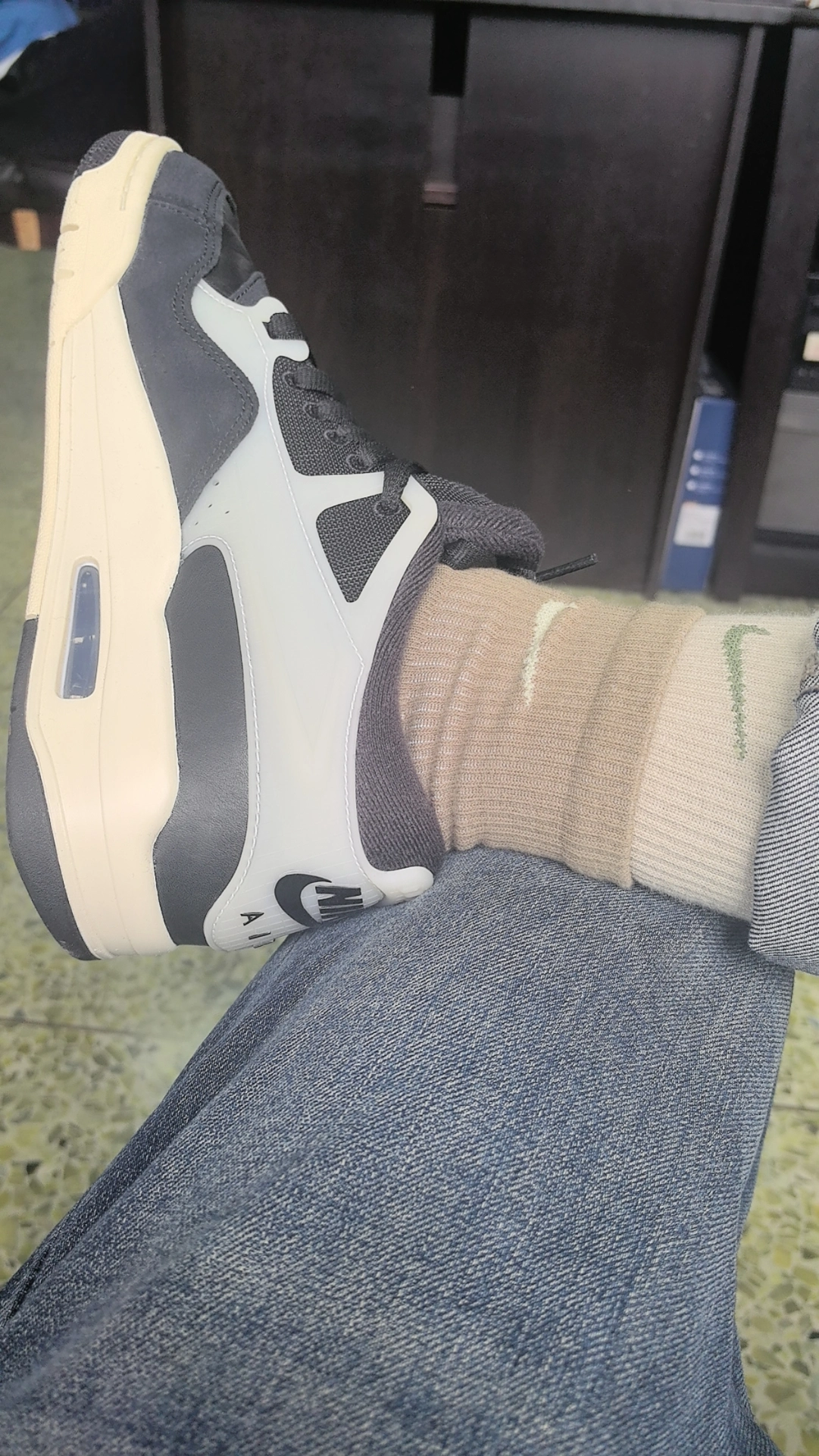 custom review-Jordan Air Джордан 4 Противоскользящий Устойчивый к износу Низкий Топ Винтажные Баскетбольные Кроссовки Мужские Черный Белый