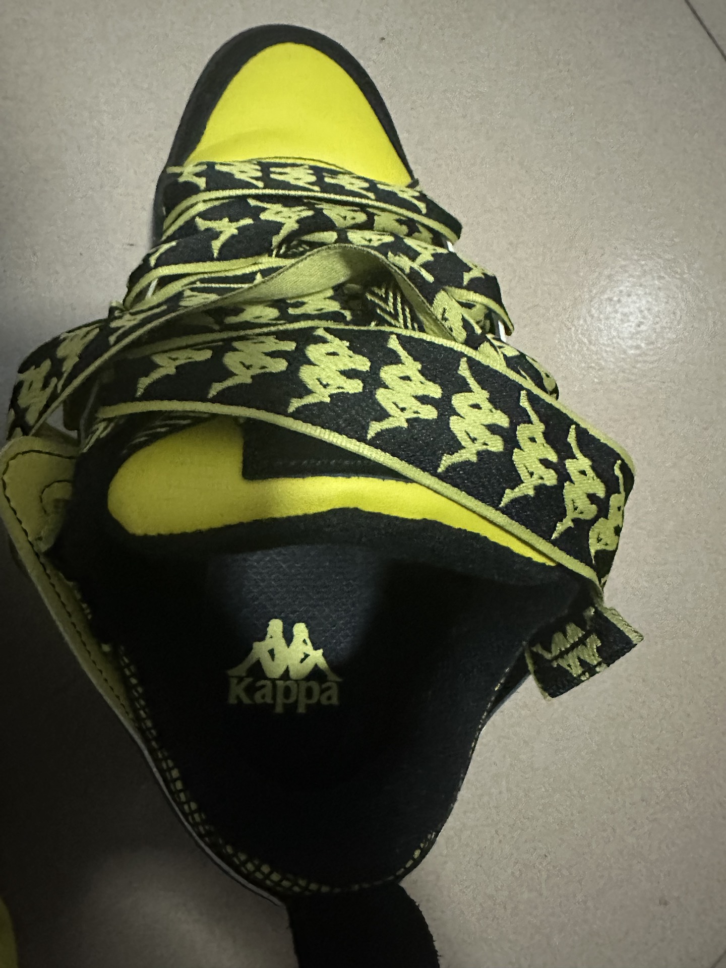 custom review-KAPPA Fatty Обувь Покрытие Устойчивое к истиранию Низкий Топ Скейтборд Кроссовки Унисекс Желтый