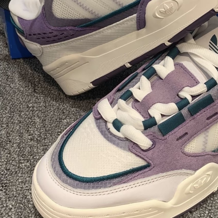 custom review-Adidas Originals Adi2000 Slip Resistant Abrasion Resistant Легкий Low Top Скейтборд Кроссовки Унисекс Фиолетовый