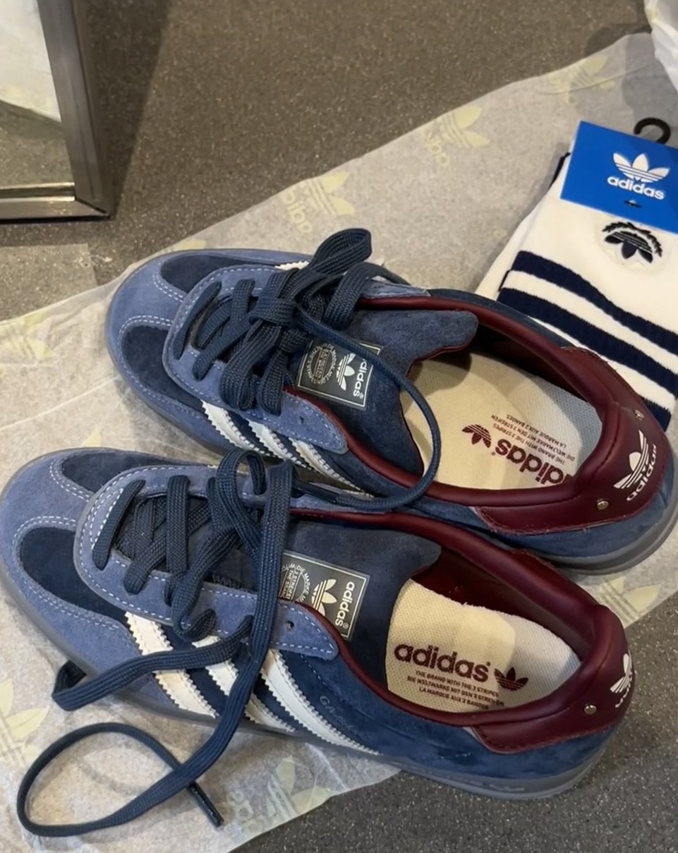 Adidas Originals Gazelle Indoor Crew Navy Burgundy Crew Navy