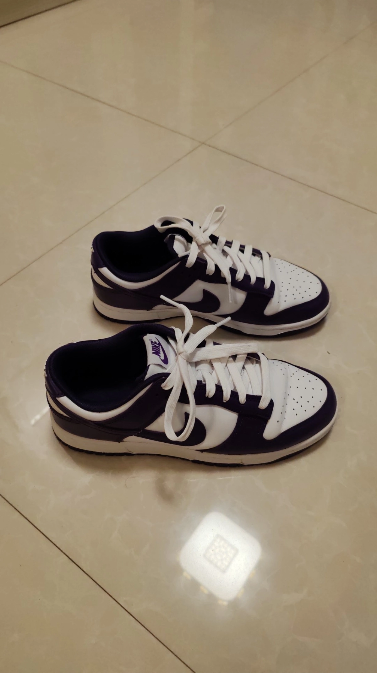 custom review-Nike Dunk Low Топ Скейтборд Кроссовки Мужские Белый Фиолетовый