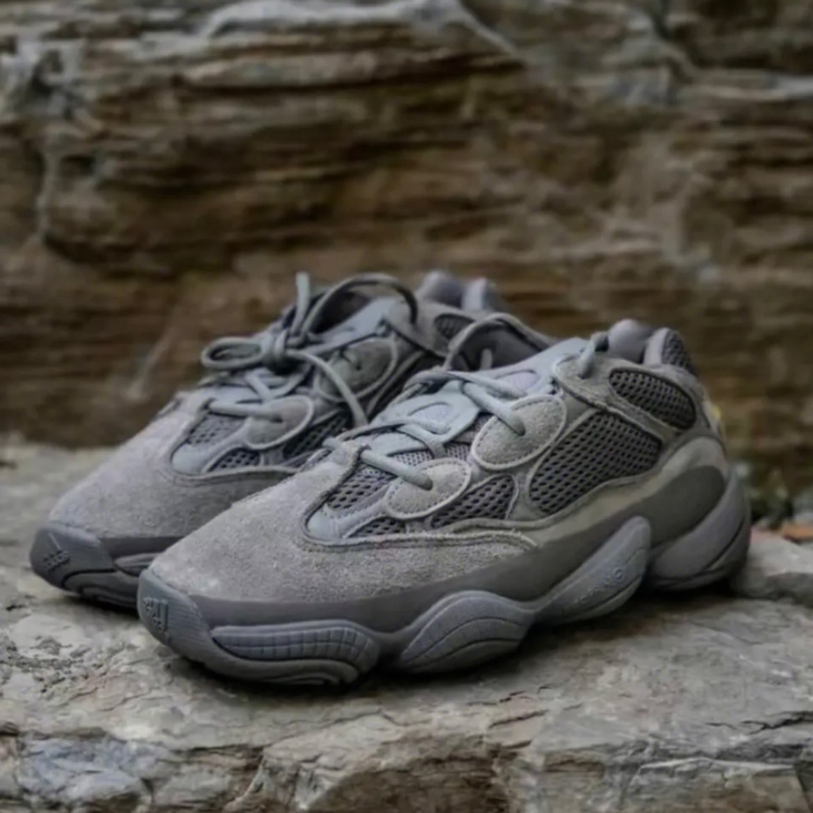 custom review-Adidas Originals Yeezy 500 Толстая подошва Низкий топ Унисекс