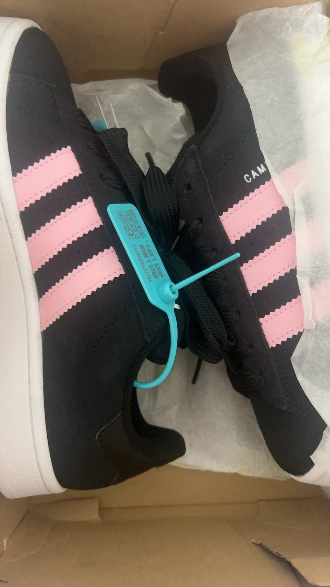 custom review-Adidas Originals CAMPUS 00s Устойчивые к истиранию низкие скейтборд-кроссовки Женские Черный Розовый