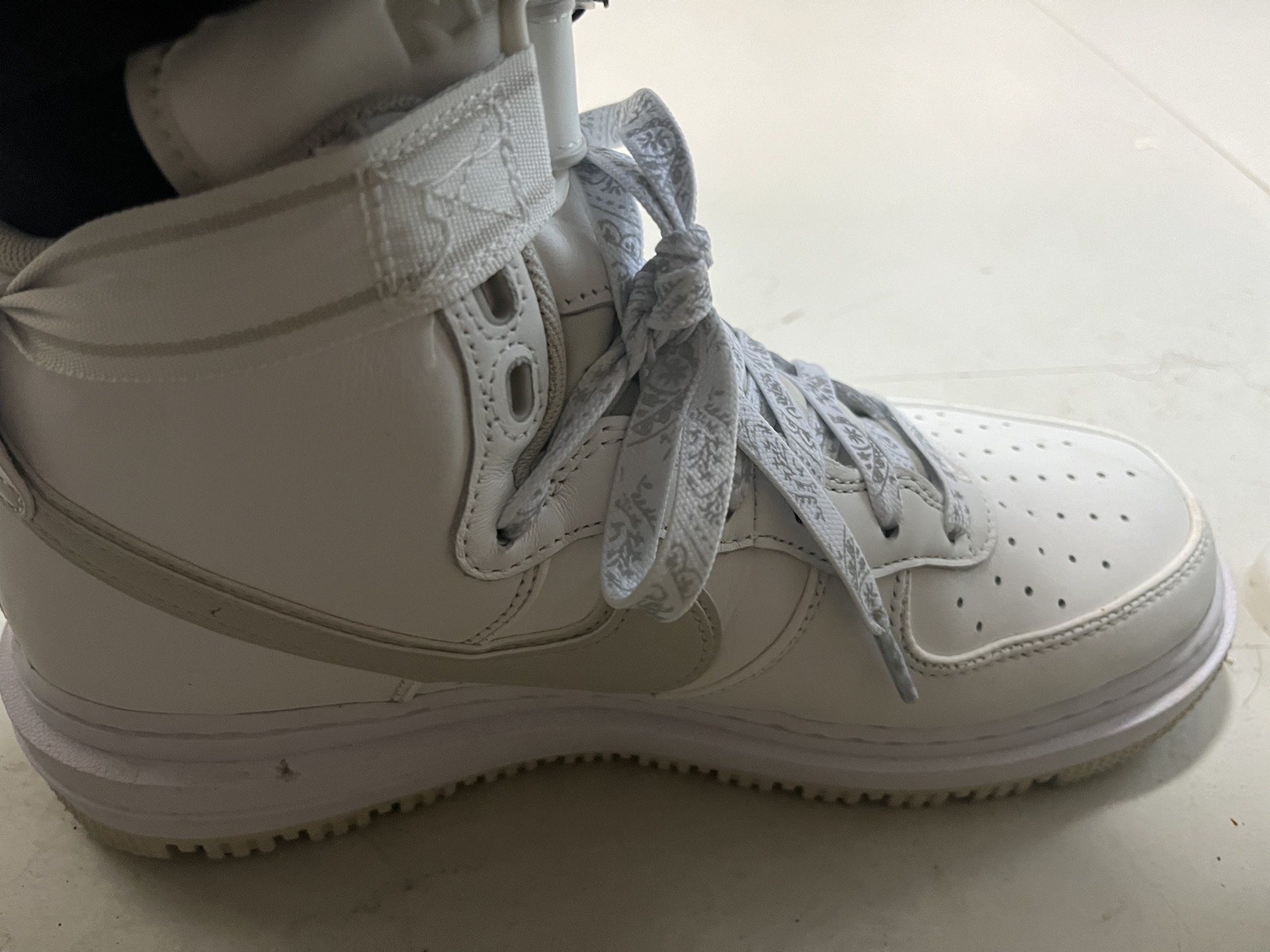 custom review-Nike Air Force 1 High Топ Скейтборд Кроссовки Мужские Белые