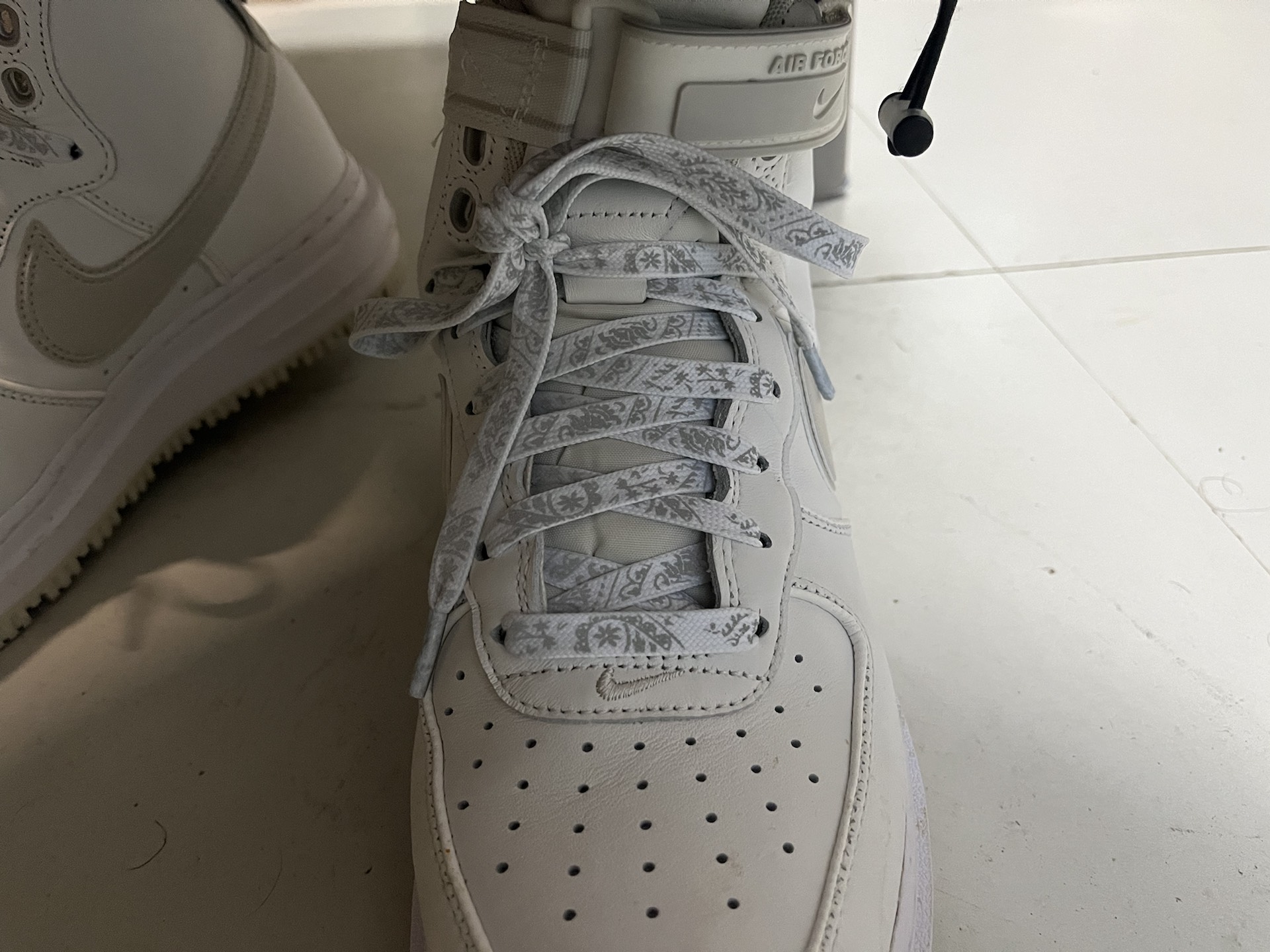 custom review-Nike Air Force 1 High Топ Скейтборд Кроссовки Мужские Белые