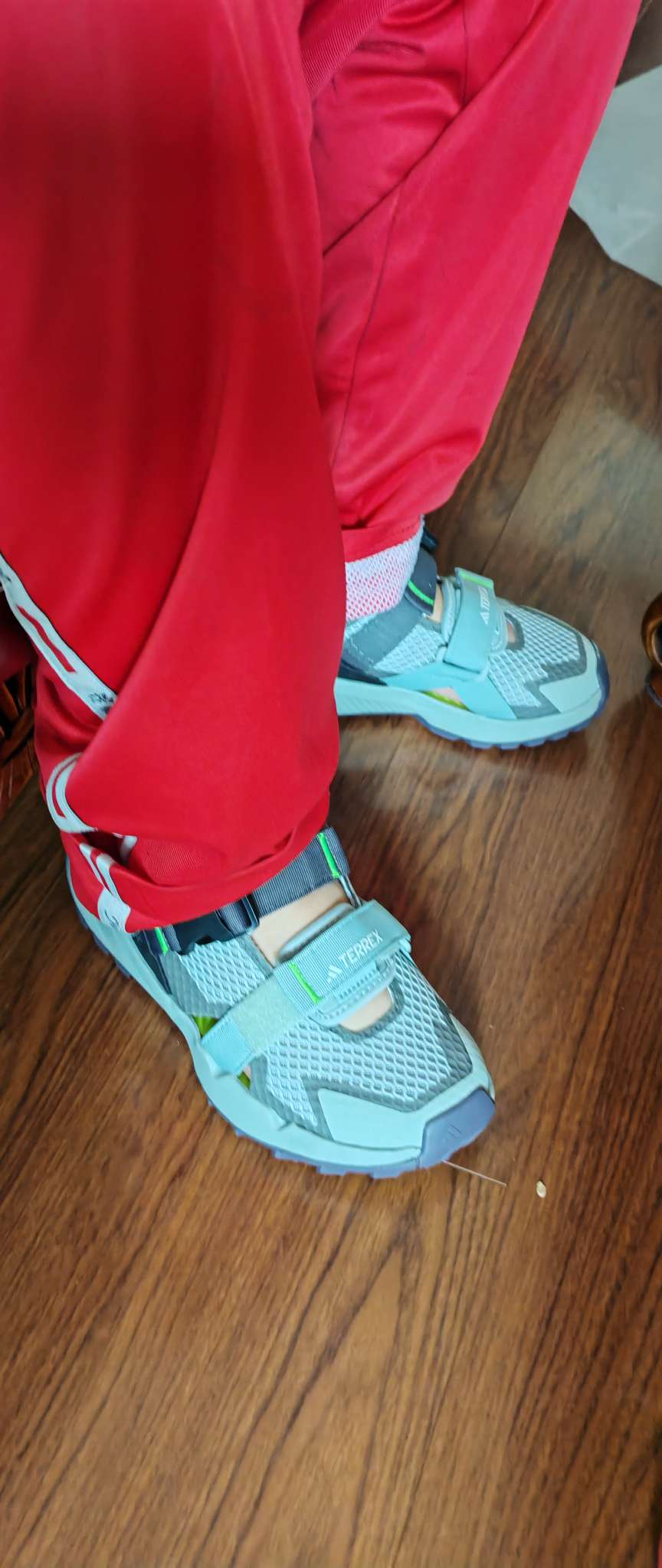 custom review-adidas Terrex Hydroterra Удобные Дышащие Спортивные Сандалии с Прочным Сцеплением Унисекс Серый Черный