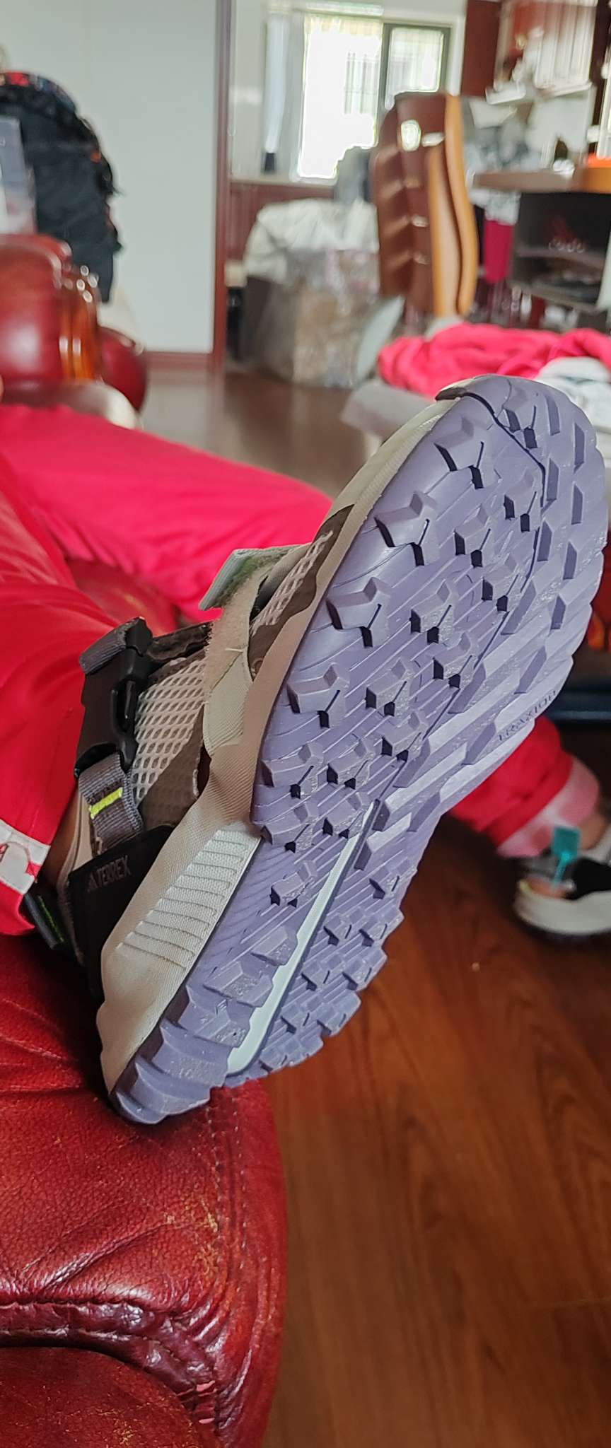 custom review-adidas Terrex Hydroterra Удобные Дышащие Спортивные Сандалии с Прочным Сцеплением Унисекс Серый Черный