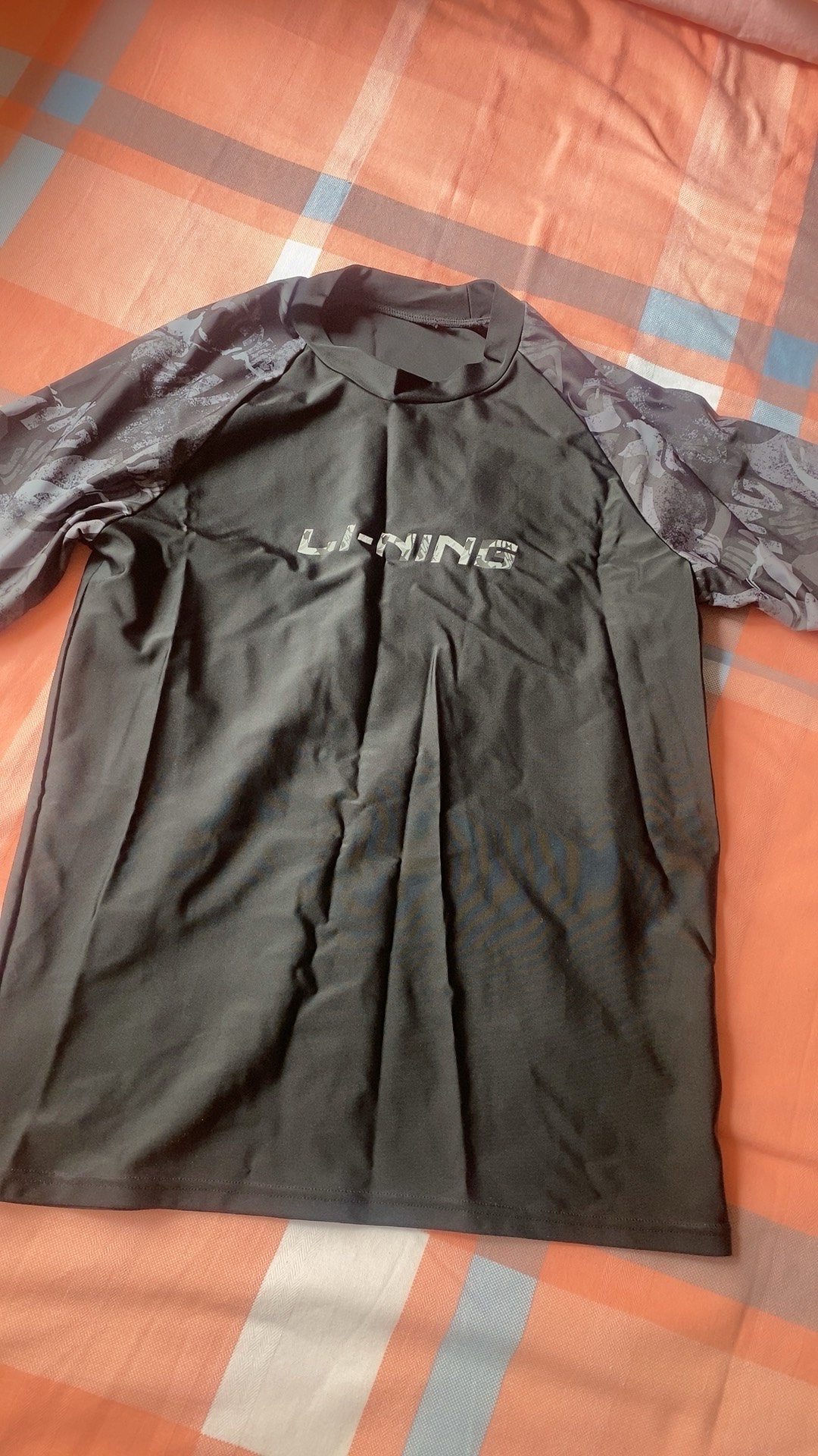 custom review-Li-Ning Осень зима Купальный комплект с коротким рукавом Мужские купальники Мужской
