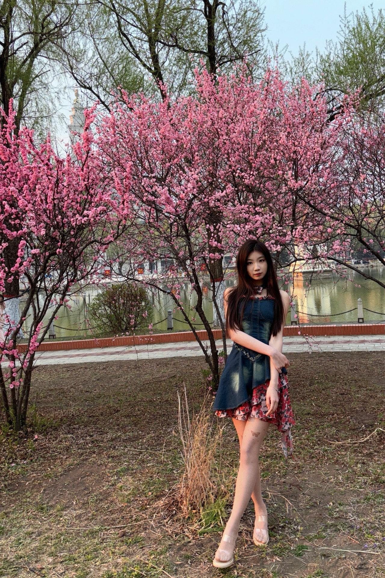 custom review-SUNSUNTOWN Джинсовые Женские Платья без рукавов