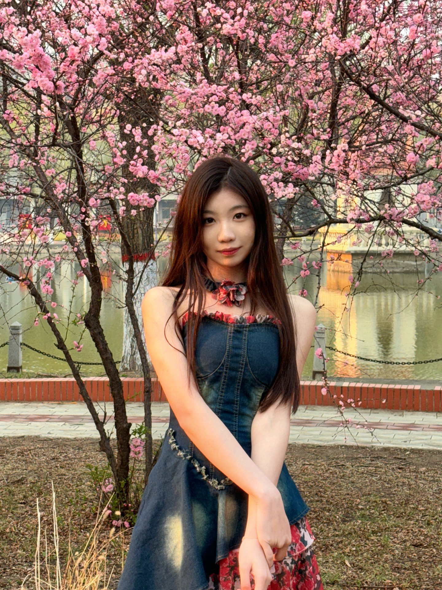 custom review-SUNSUNTOWN Джинсовые Женские Платья без рукавов