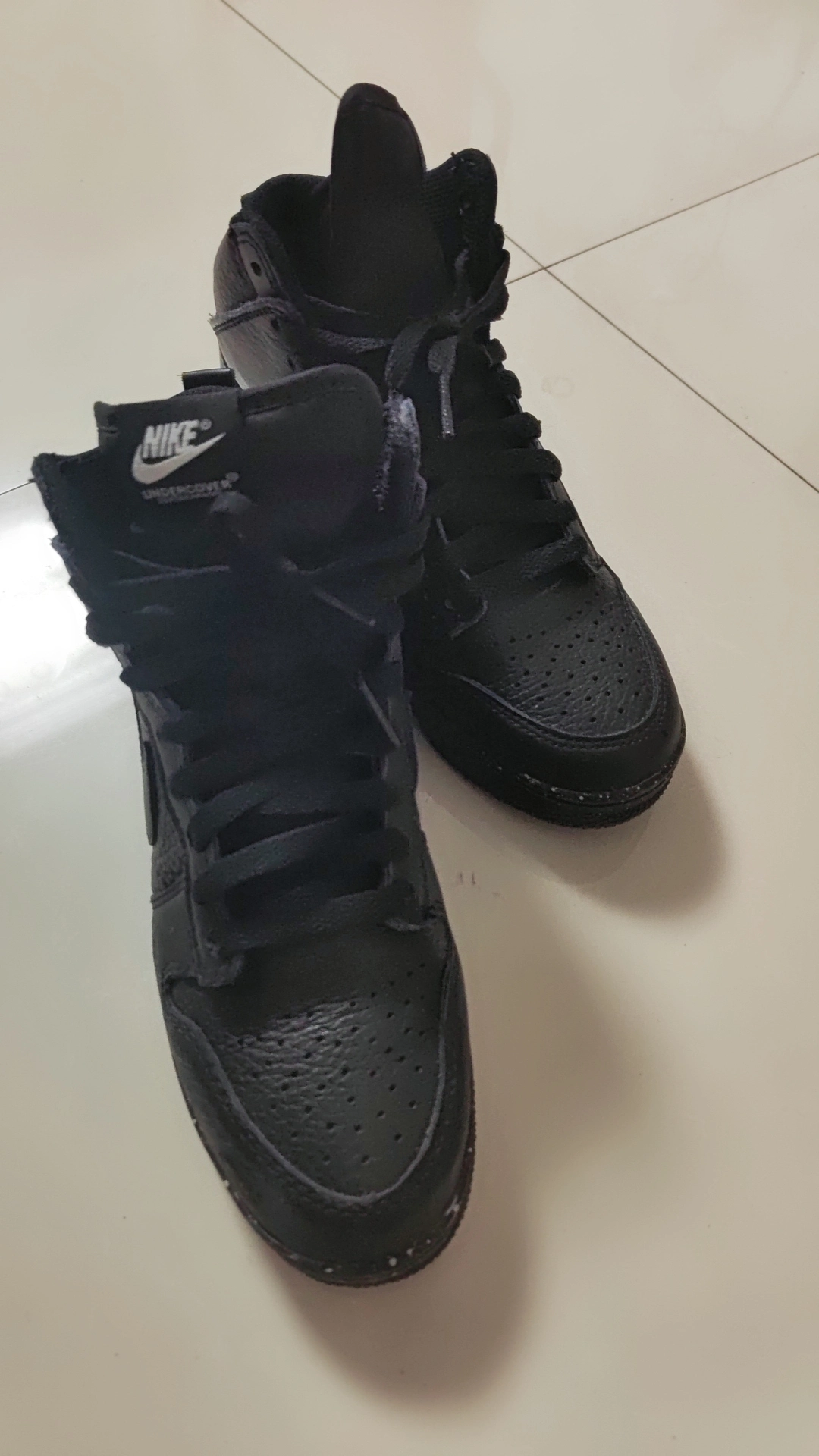 custom review-Nike Dunk High 'CHAOS' Высокие Кроссовки для скейтбординга Унисекс Черный Белый