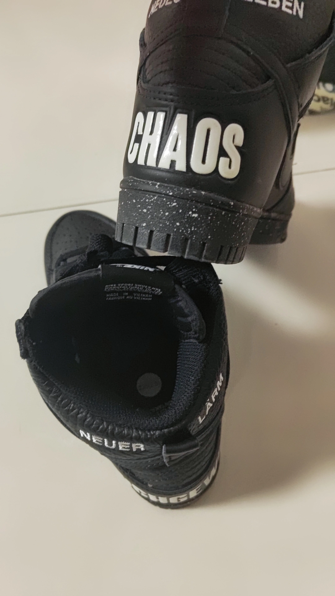 custom review-Nike Dunk High 'CHAOS' Высокие Кроссовки для скейтбординга Унисекс Черный Белый