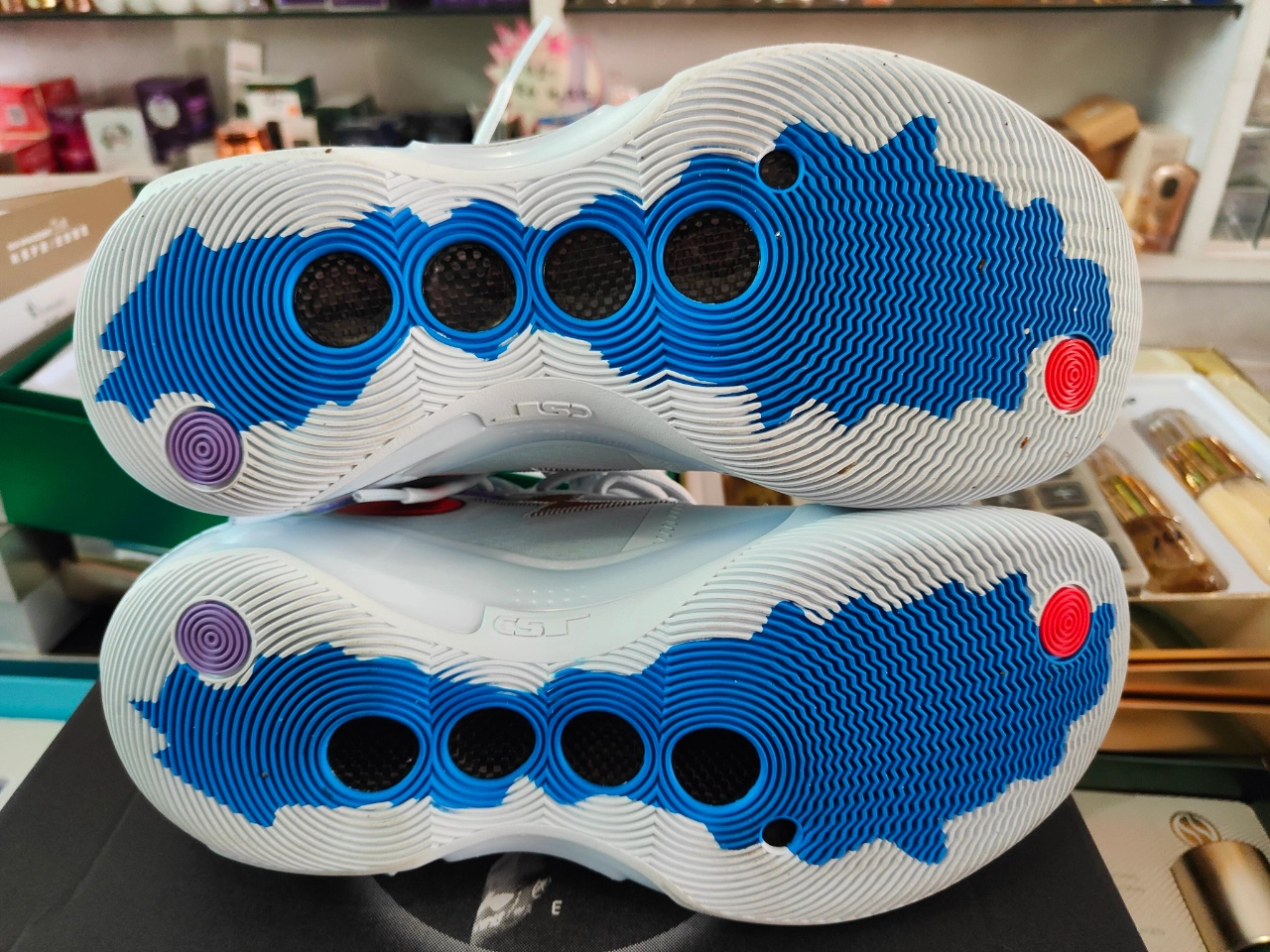 custom review-Подкладка WOW 10 Way of Wade 10 Противоскользящий Устойчивый к истиранию Низкий Топ Баскетбольные кроссовки Мужские Светло-синие